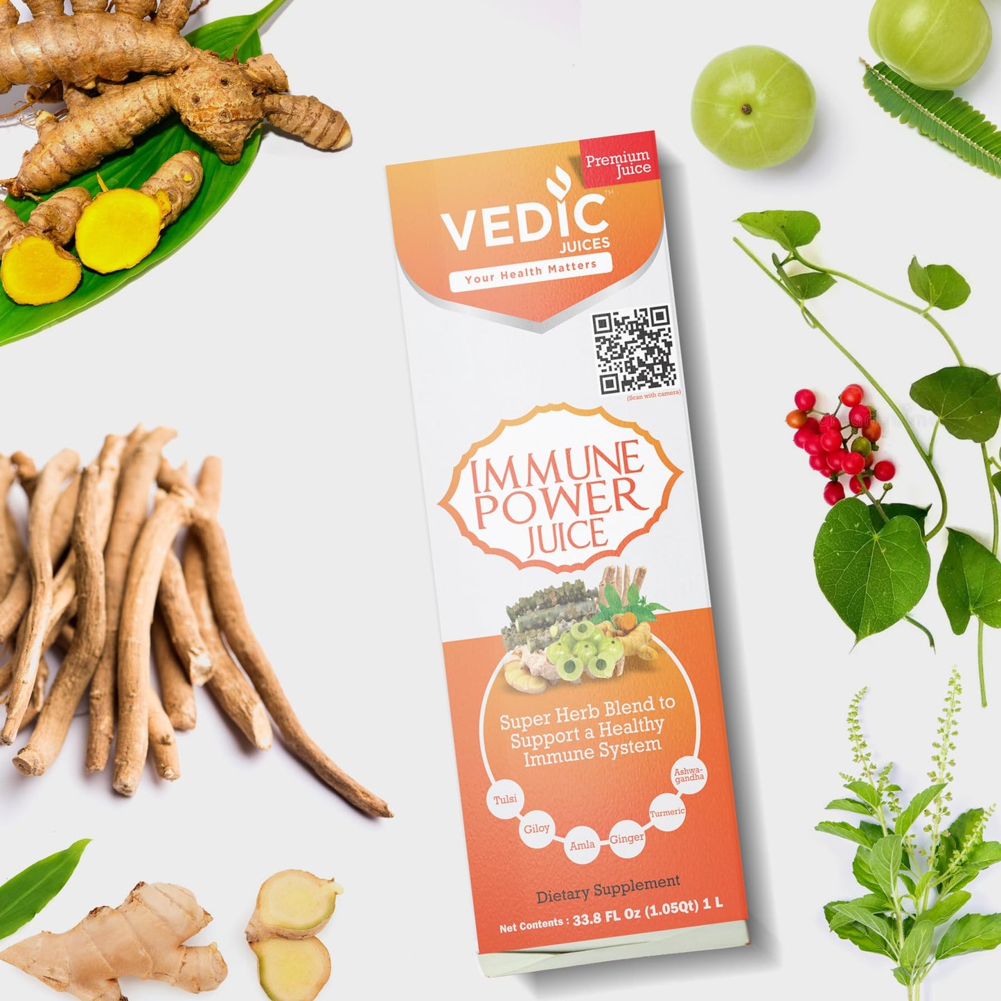 Vedic Juices Immune Power Juice Powder, 1 Count