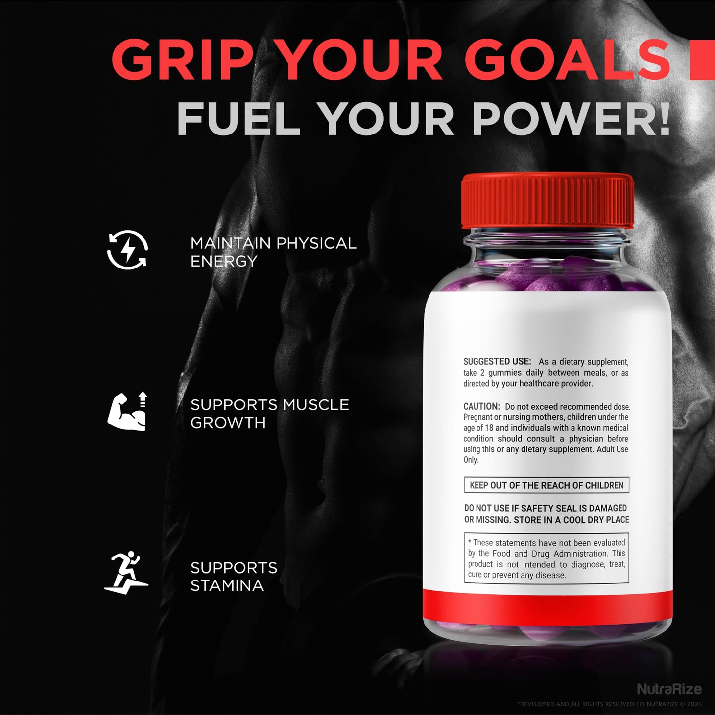 NutraRize Alpha Surge for Men Gummies 300 Gummies