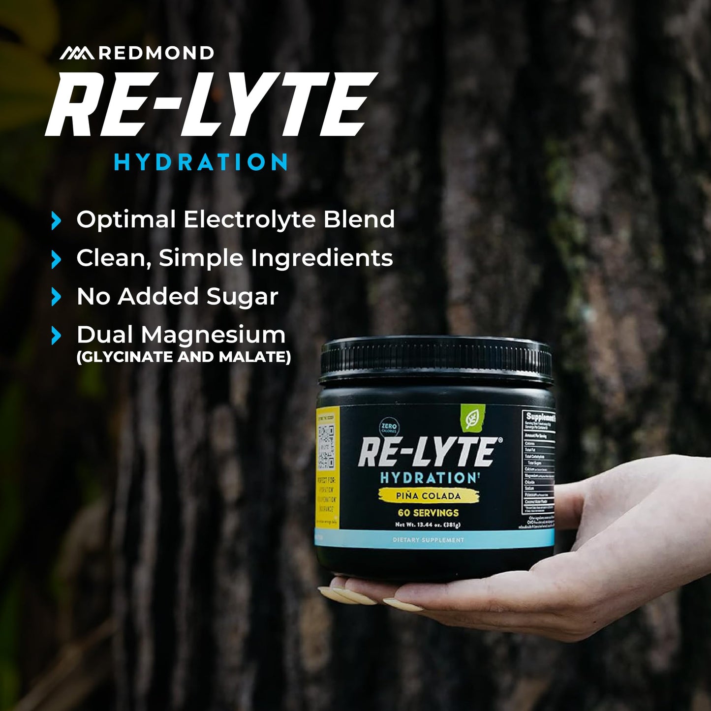 REDMOND Re-Lyte Hydration Electrolyte Powder 13.44 Ounce