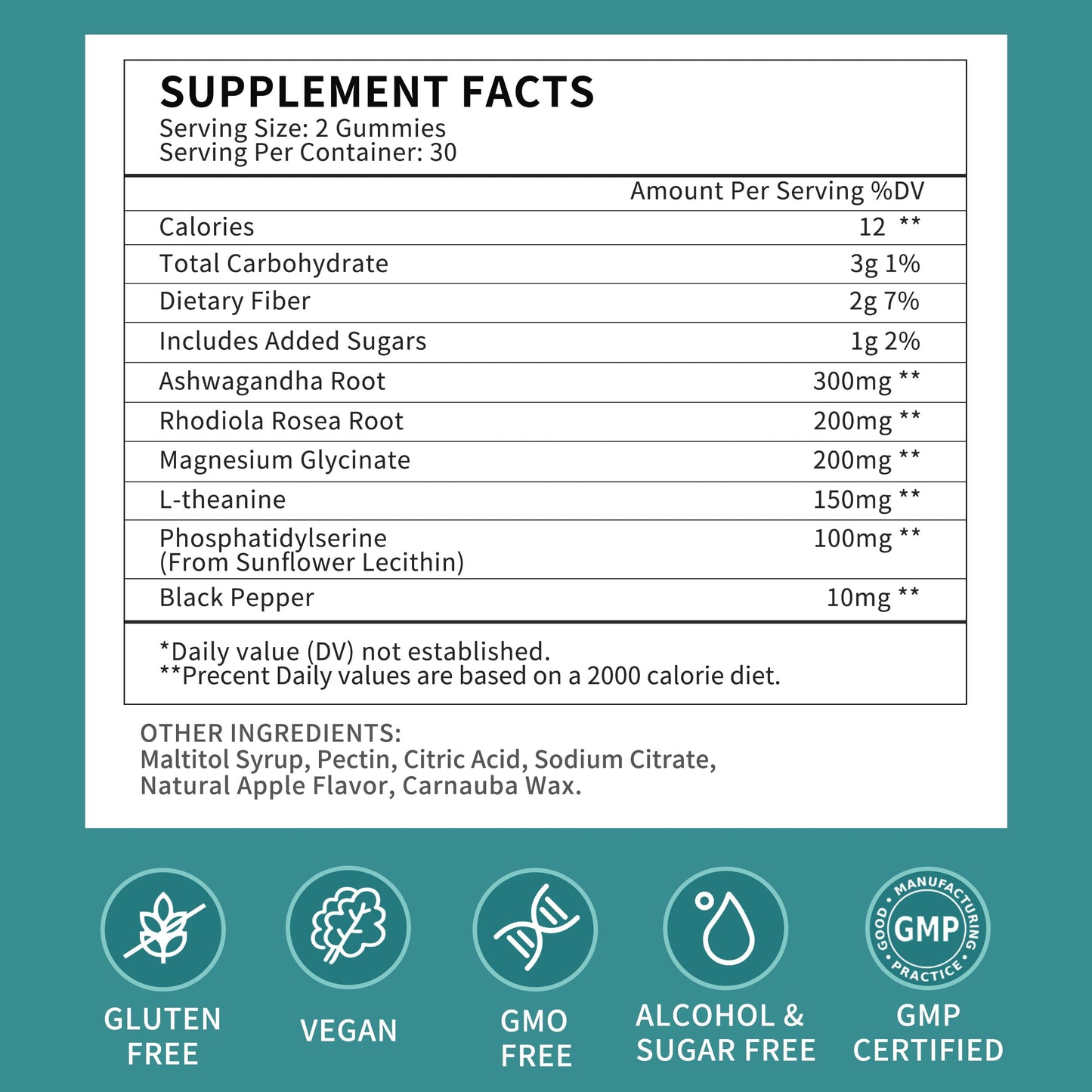 Herbance Cortisol Reducer Gummies for Women, 60 Count