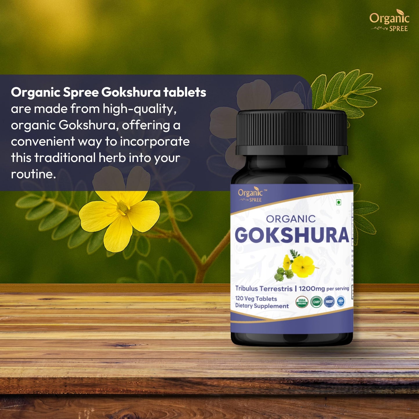 ORGANIC SPREE Gokshura 120 Tablets