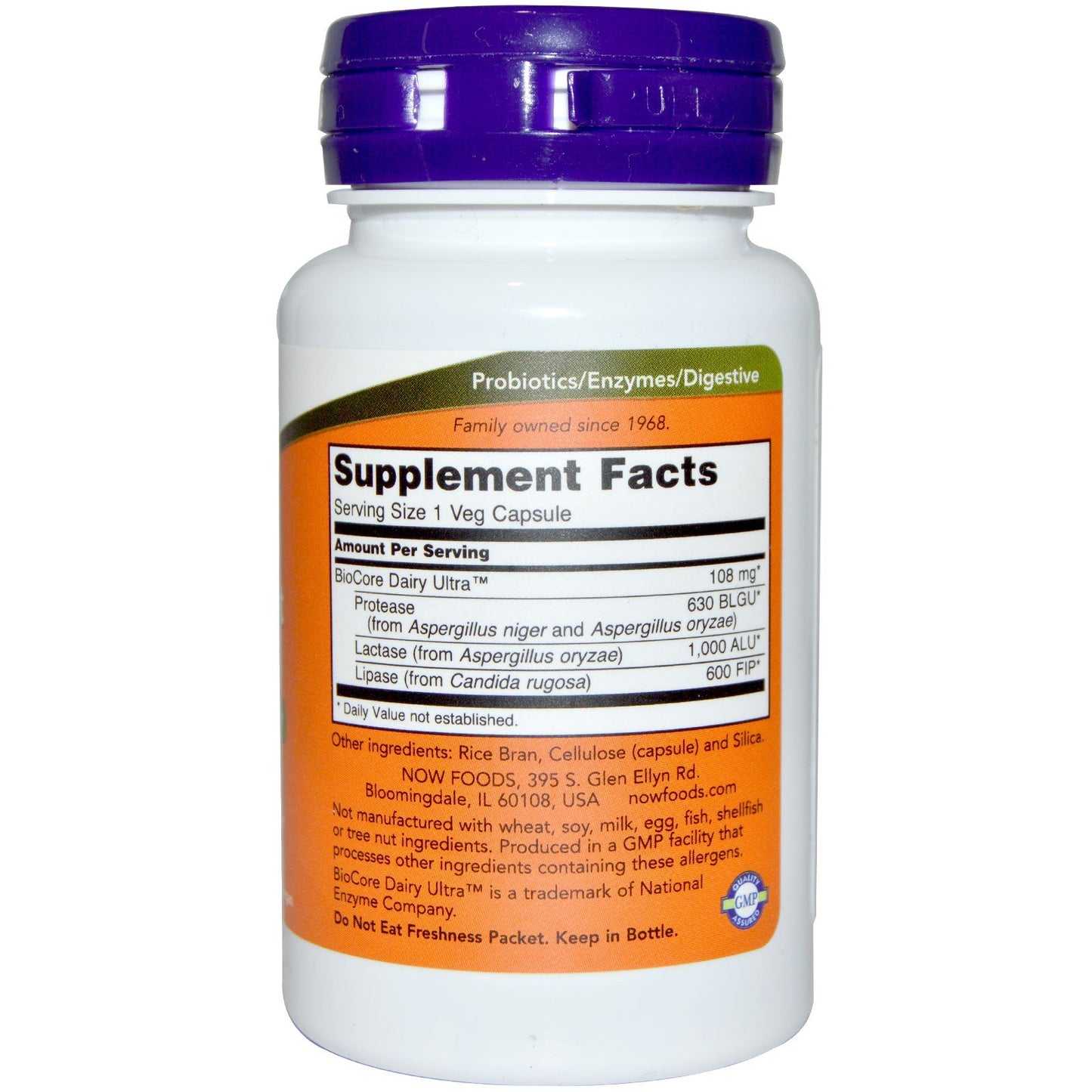 NOW Foods Dairy Digest Complete Capsule 180