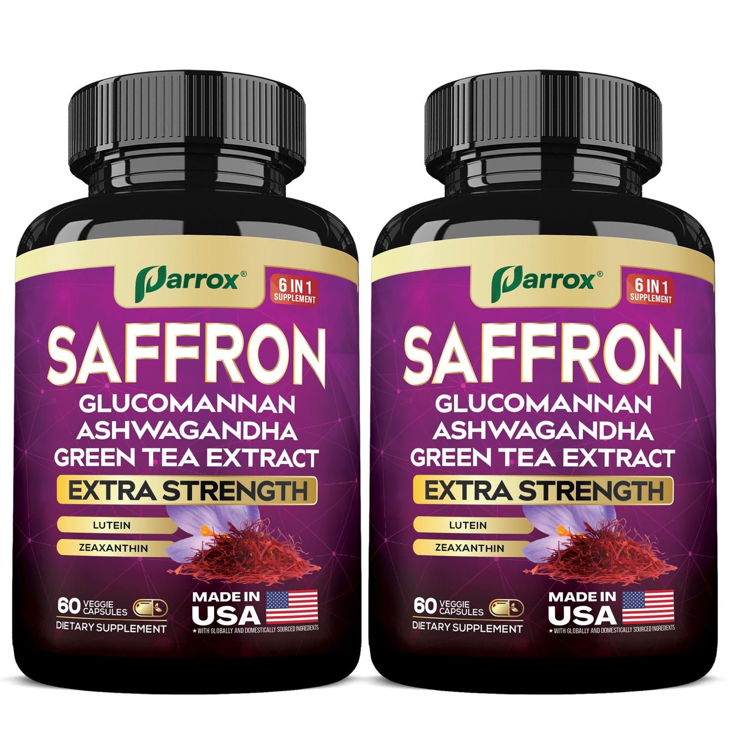 Parrox Saffron Supplement Capsules 120 Capsules
