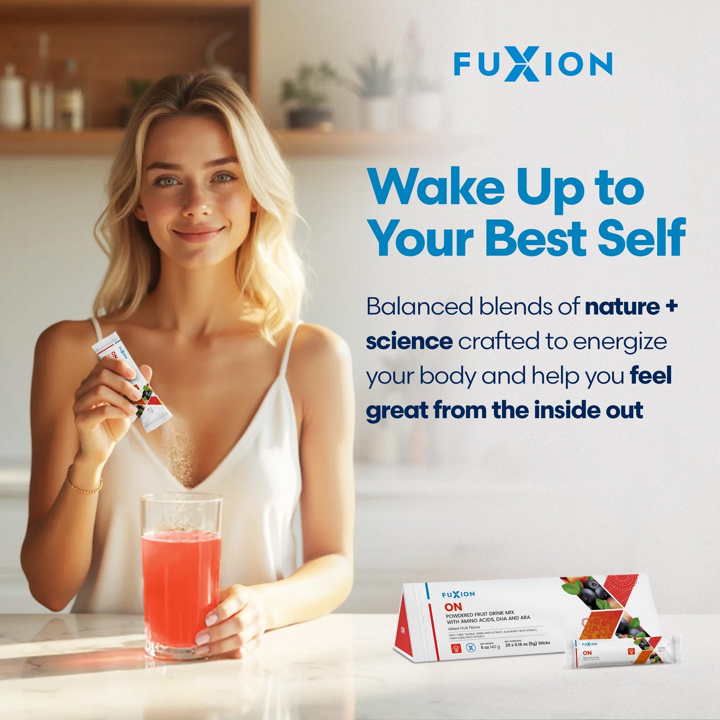 FuXion ON Brain Support Drink Powder, 16