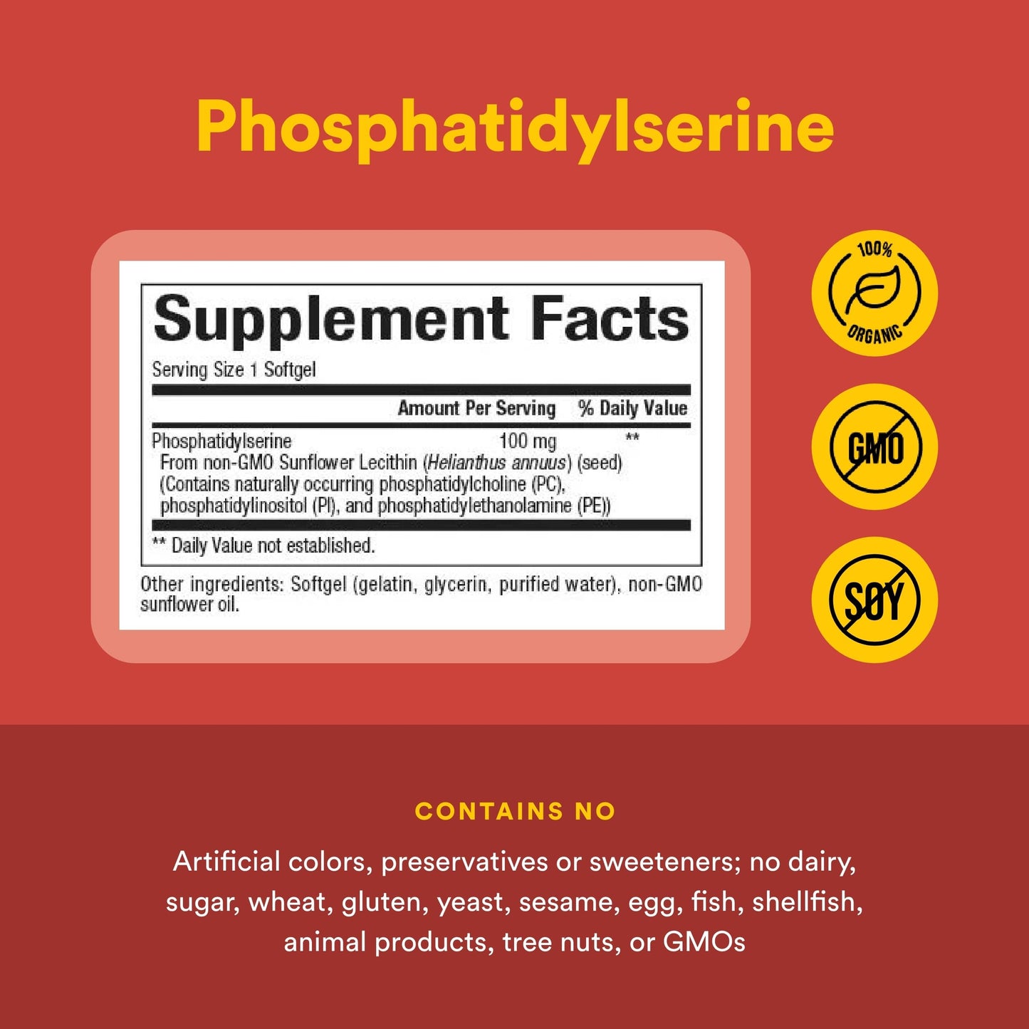 Natural Factors Phosphatidylserine Softgels 120