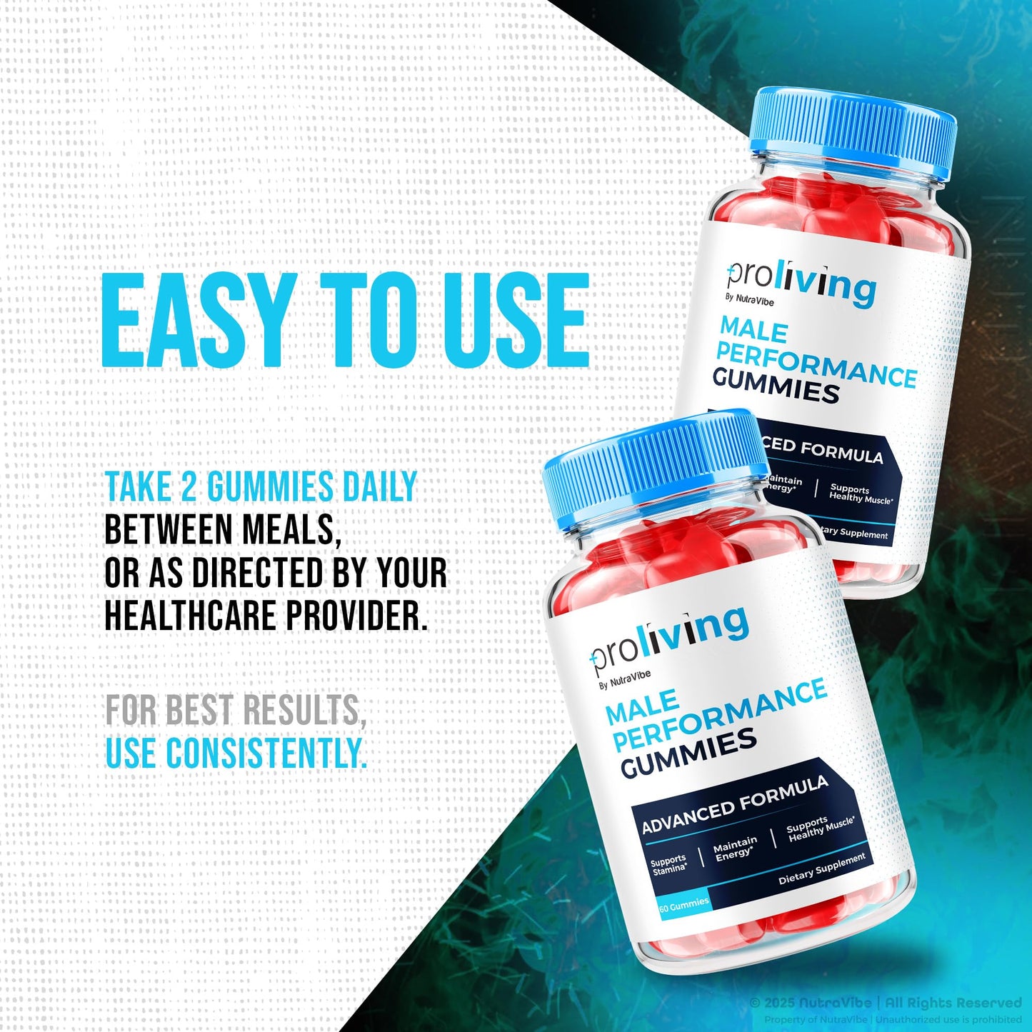 NutraVibe ProLiving Gummies 60 Gummies