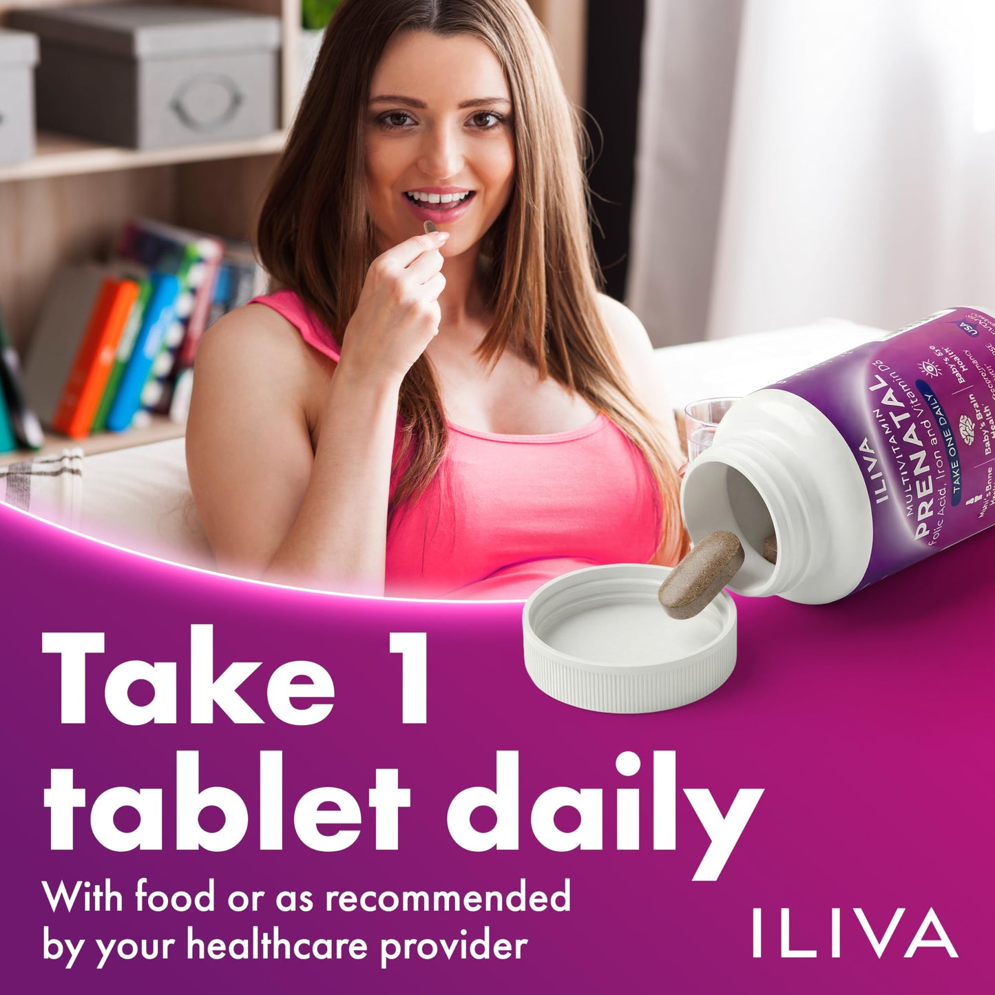 ILIVA Prenatal Vitamins for Women Tablet, 60 Tablets