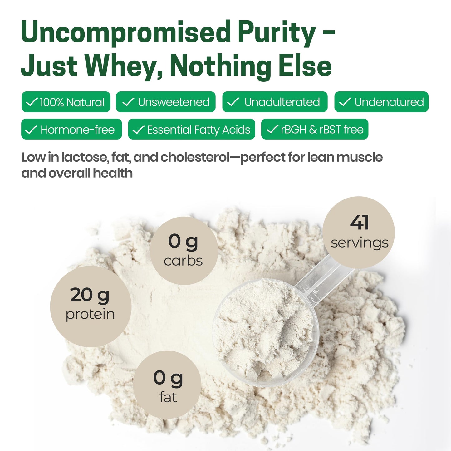 Z Natural Foods Ultra Whey Protein Isolate Powder, 32 Servings, 2 lb