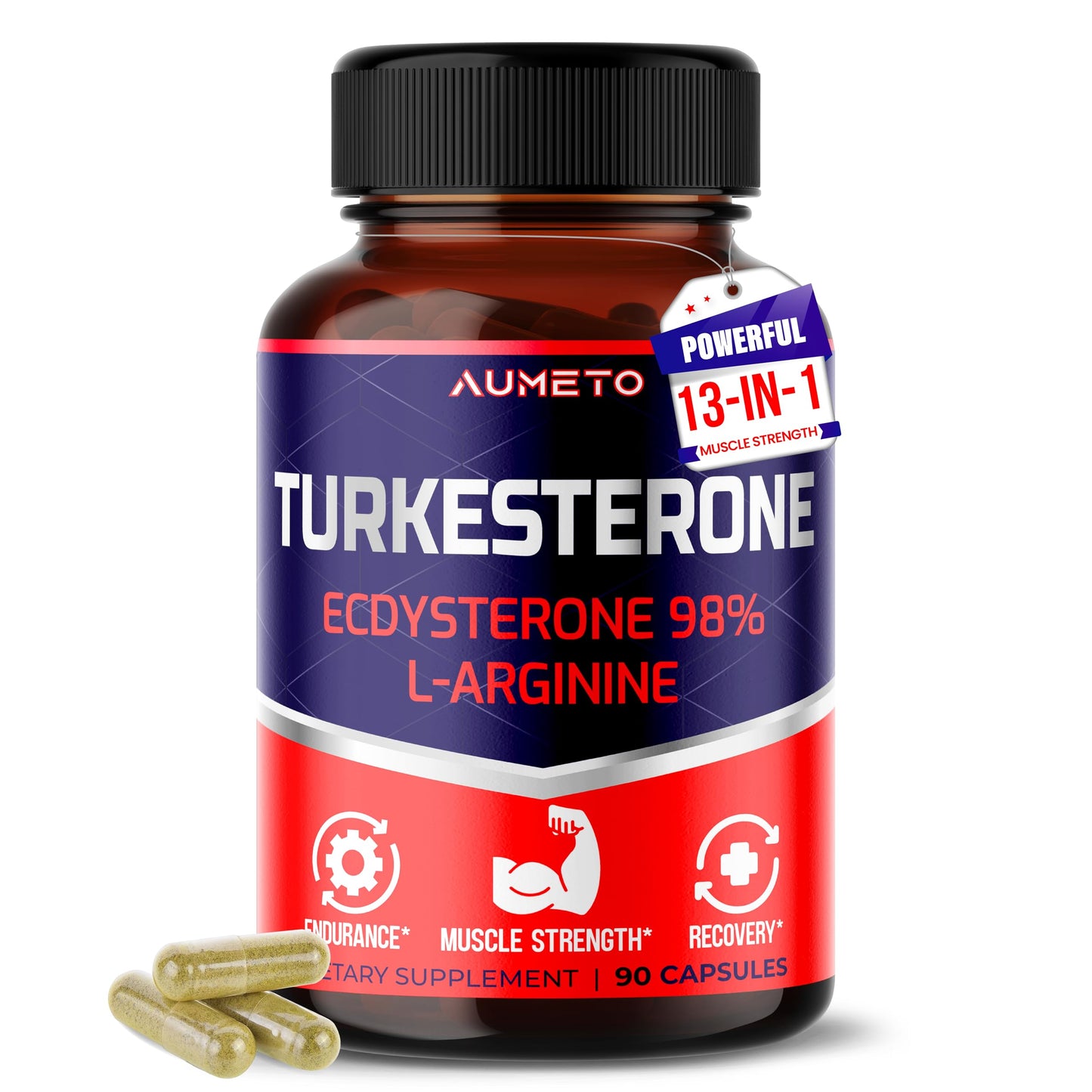 AUMETO Turkesterone Supplement 90 Capsules