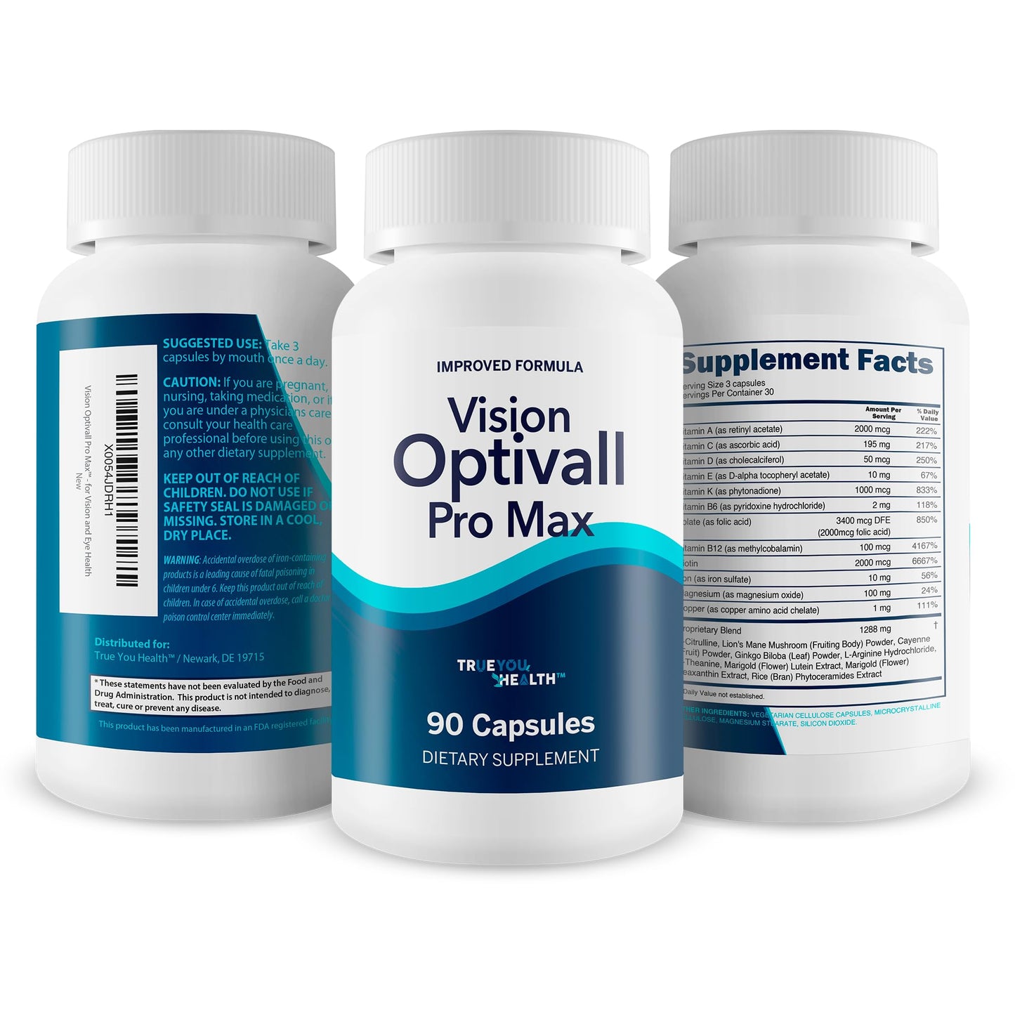 True You Health Vision Optivall Pro Max Capsule, 90 Count