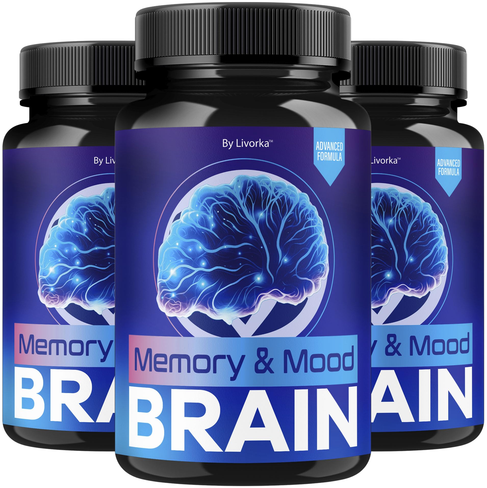 LIVORKA Memory Mood and Brain Capsules 180 Capsules