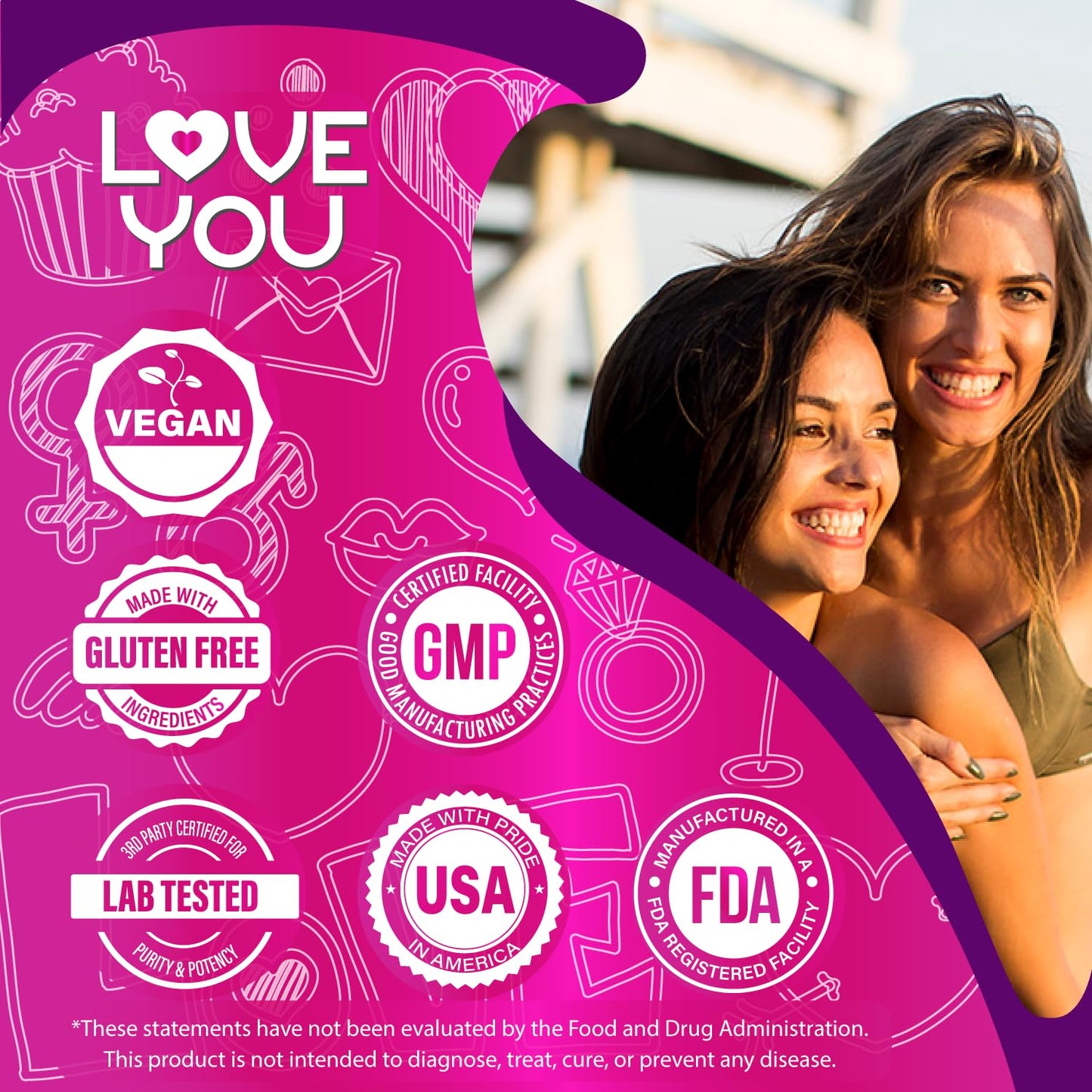 Love You Womens Probiotic Veggie Caps 30