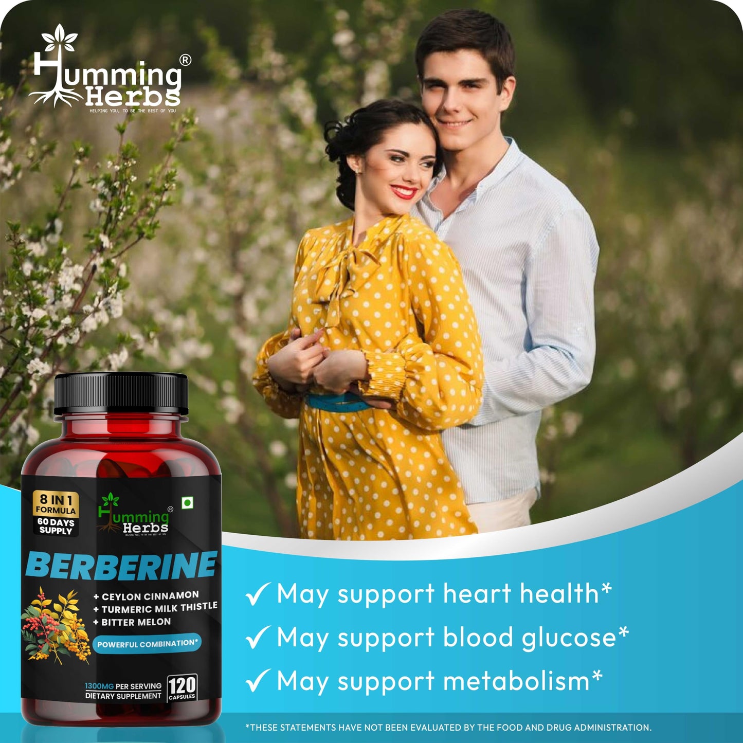 Humming Herbs Berberine Complex Capsule 120 Capsules
