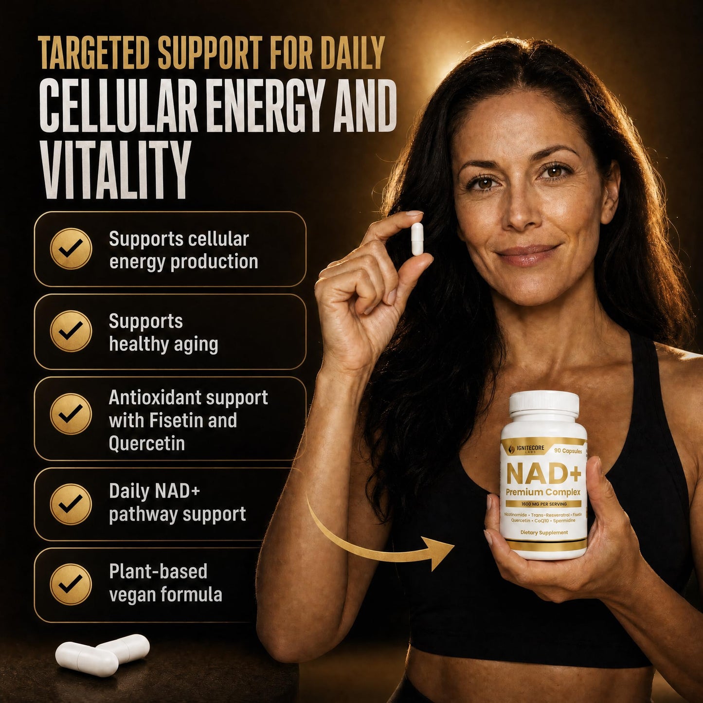 IgniteCore Labs NAD+ Premium Complex 1600mg 90 Capsules