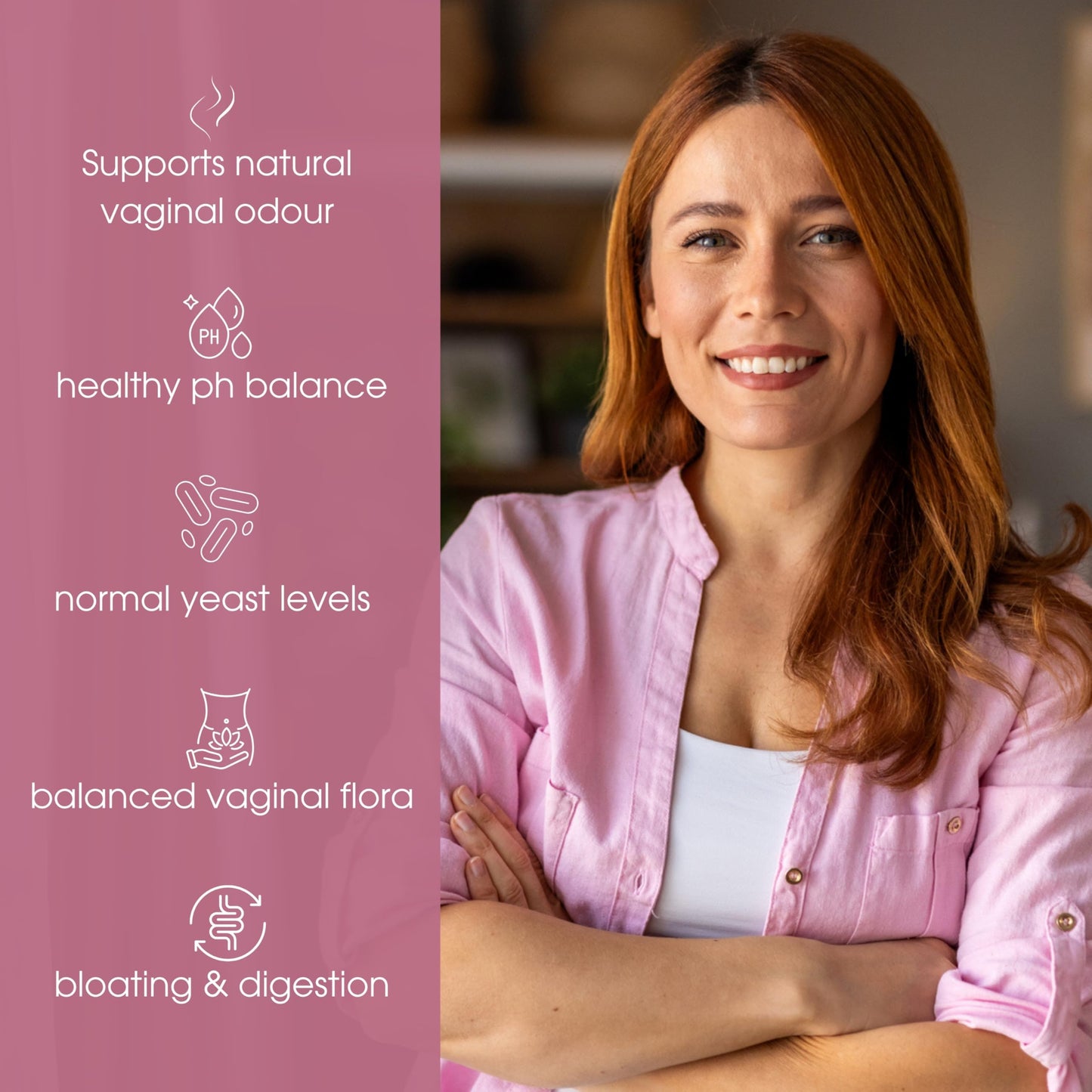Pure Micronutrients pH Balance Vaginal Probiotics for Women - Odor & Itch Support - Vaginal Health Pills with Cranberry, Lactobacillus & Prebiotics - Feminine Wellness Daily Supplement, 60 Capsules