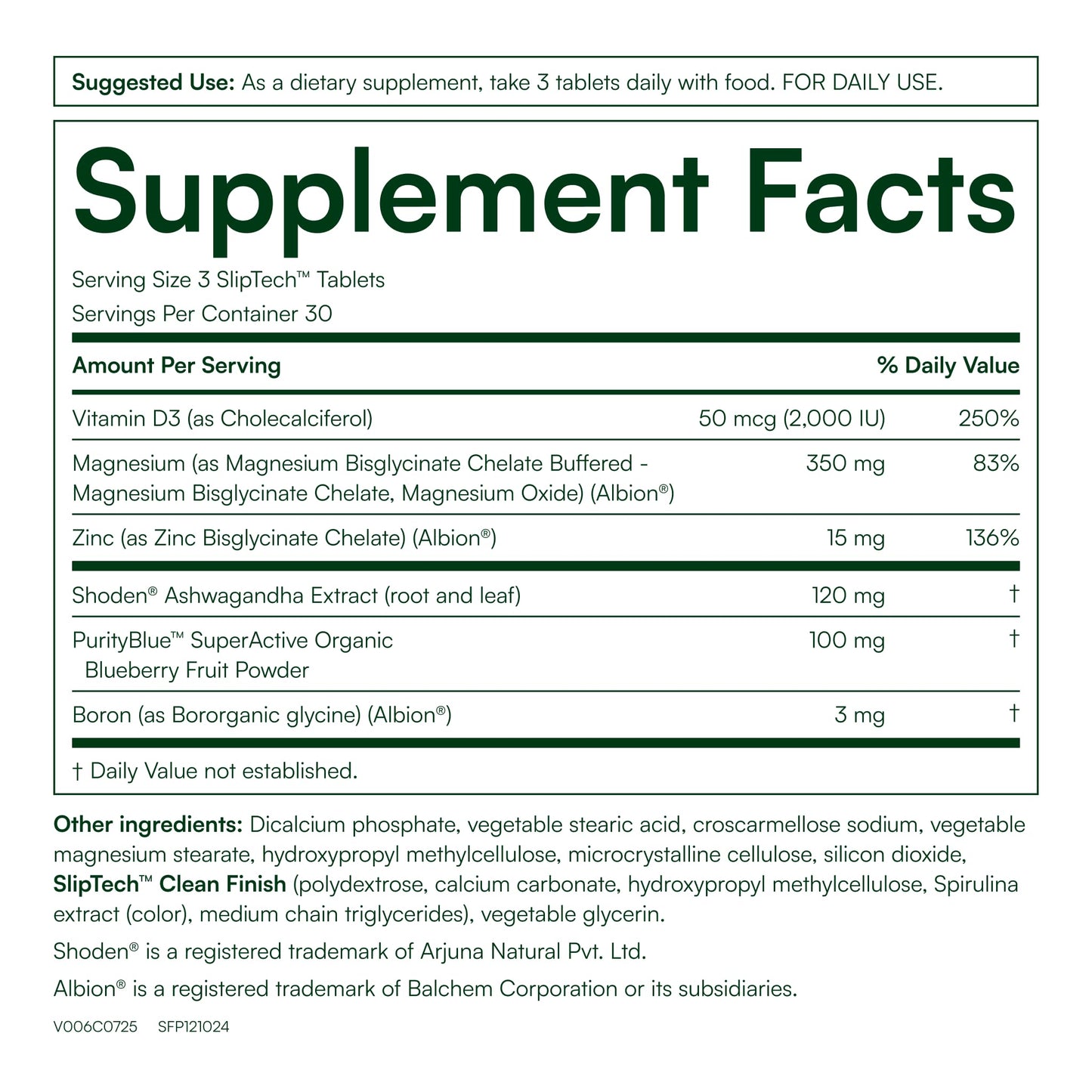 Purity Products MagBlue Refresh Factor Magnesium Bisglycinate + Shoden Ashwagandha Sleep, Stress Relief & Cortisol Support with Vitamin D3, Zinc & Boron, 90 Tablets