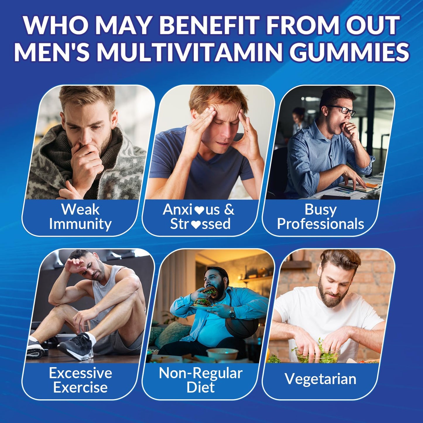 WEEVIT Multivitamin for Men Gummies 120 Count