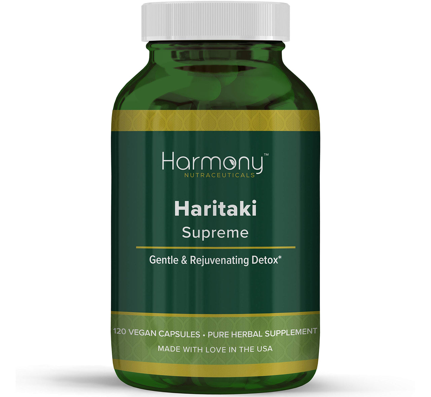 Harmony Nutraceuticals Haritaki Supreme Dr Gumman's Clinical Grade Highest Potency Maximum Bioavailabity Vegan Capsules, 120 Capsules