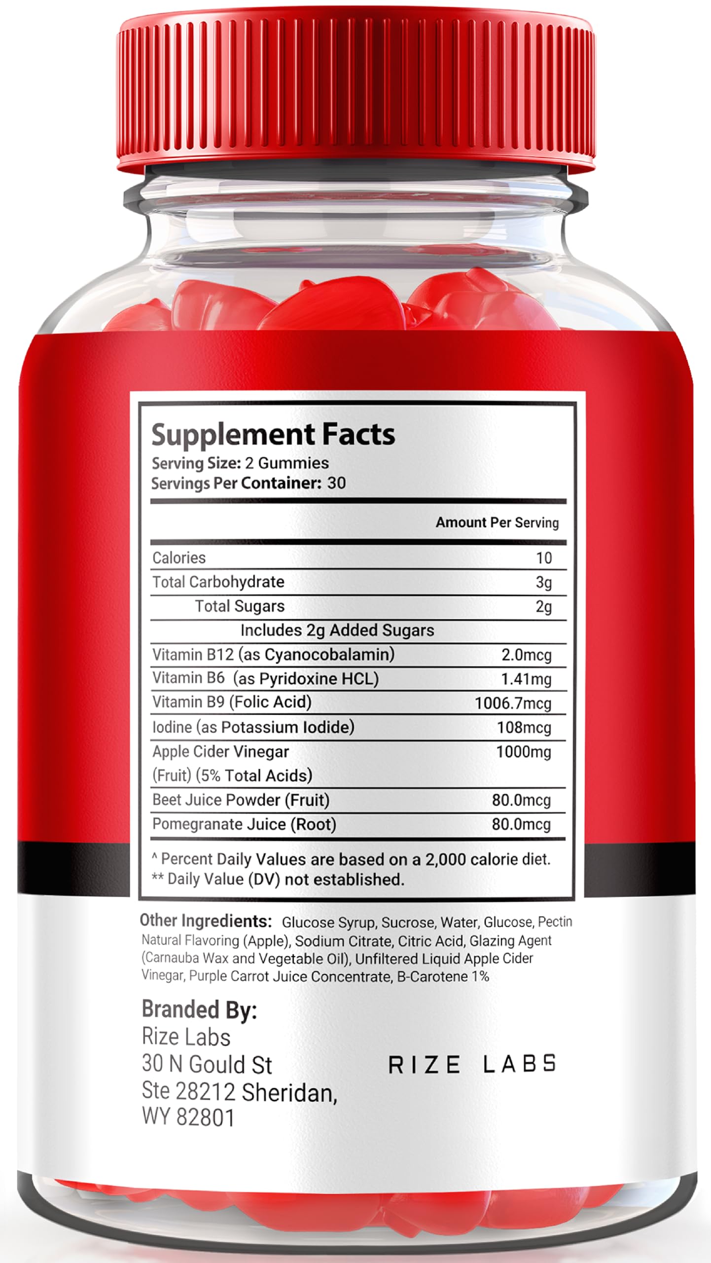 Rize Labs KetoCrave Keto ACV Gummies, 120 Gummies