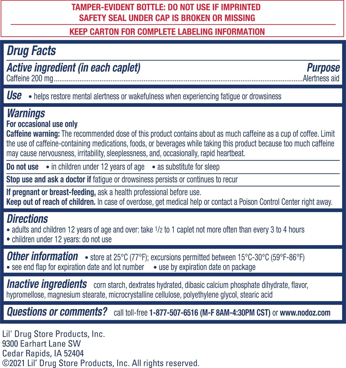 NoDoz Max Strength Alertness Aid Caplets 60