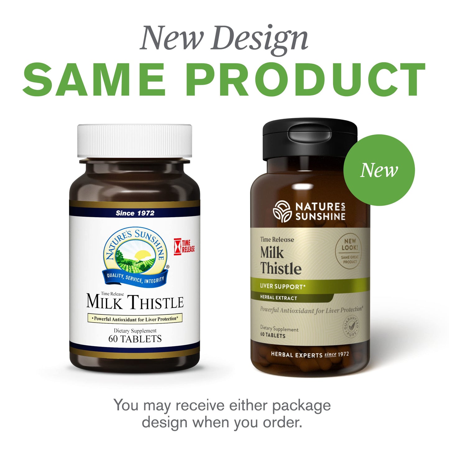 Nature's Sunshine Milk Thistle Time Release Tablets 60