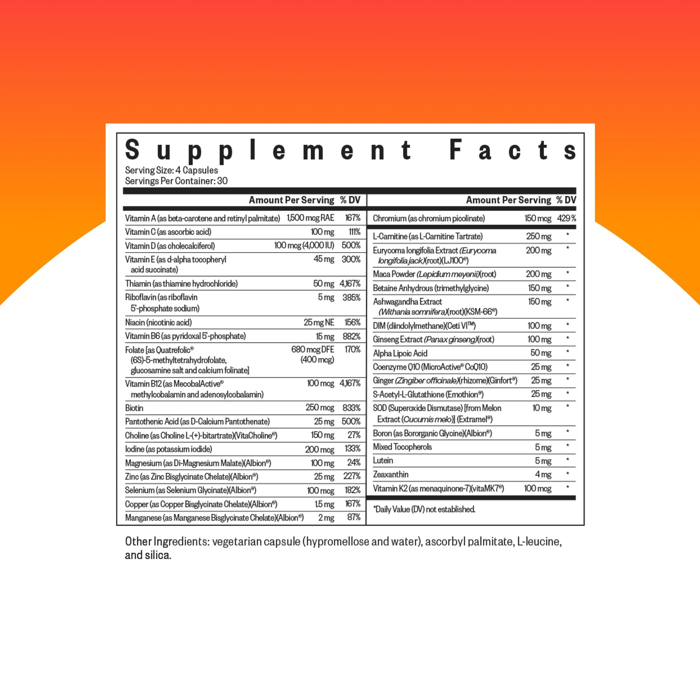 Seeking Health Optimal Man Multivitamin Capsule 120 Count