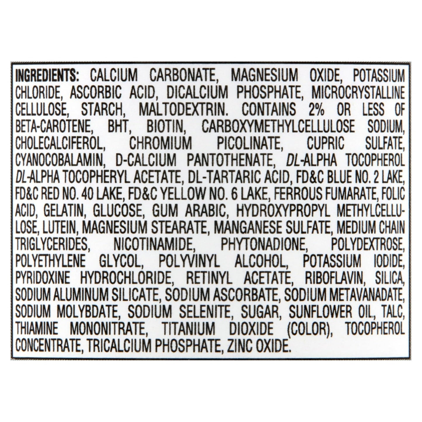 BASKETGOODS Equate Complete Multivitamin Tablets 100