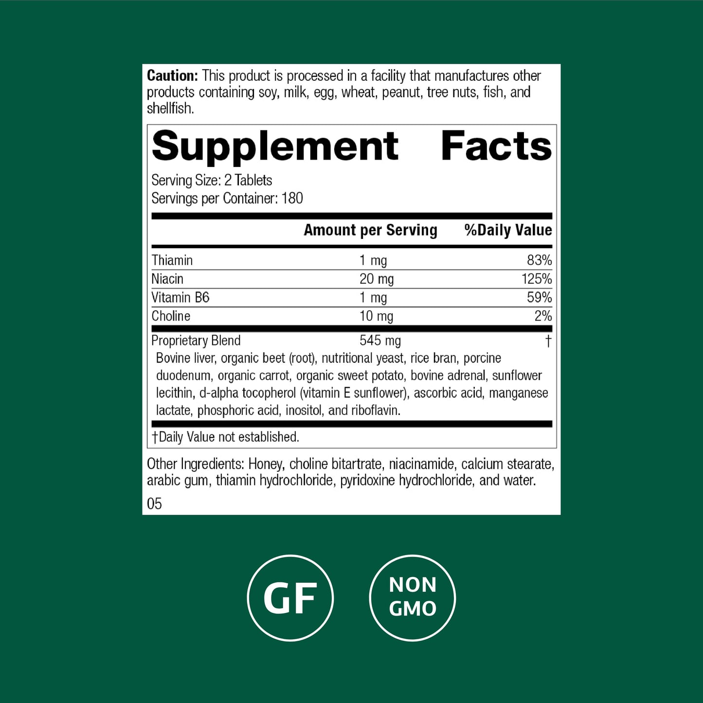Standard Process Inc. Cataplex B-GF Tablet 360 Tablets