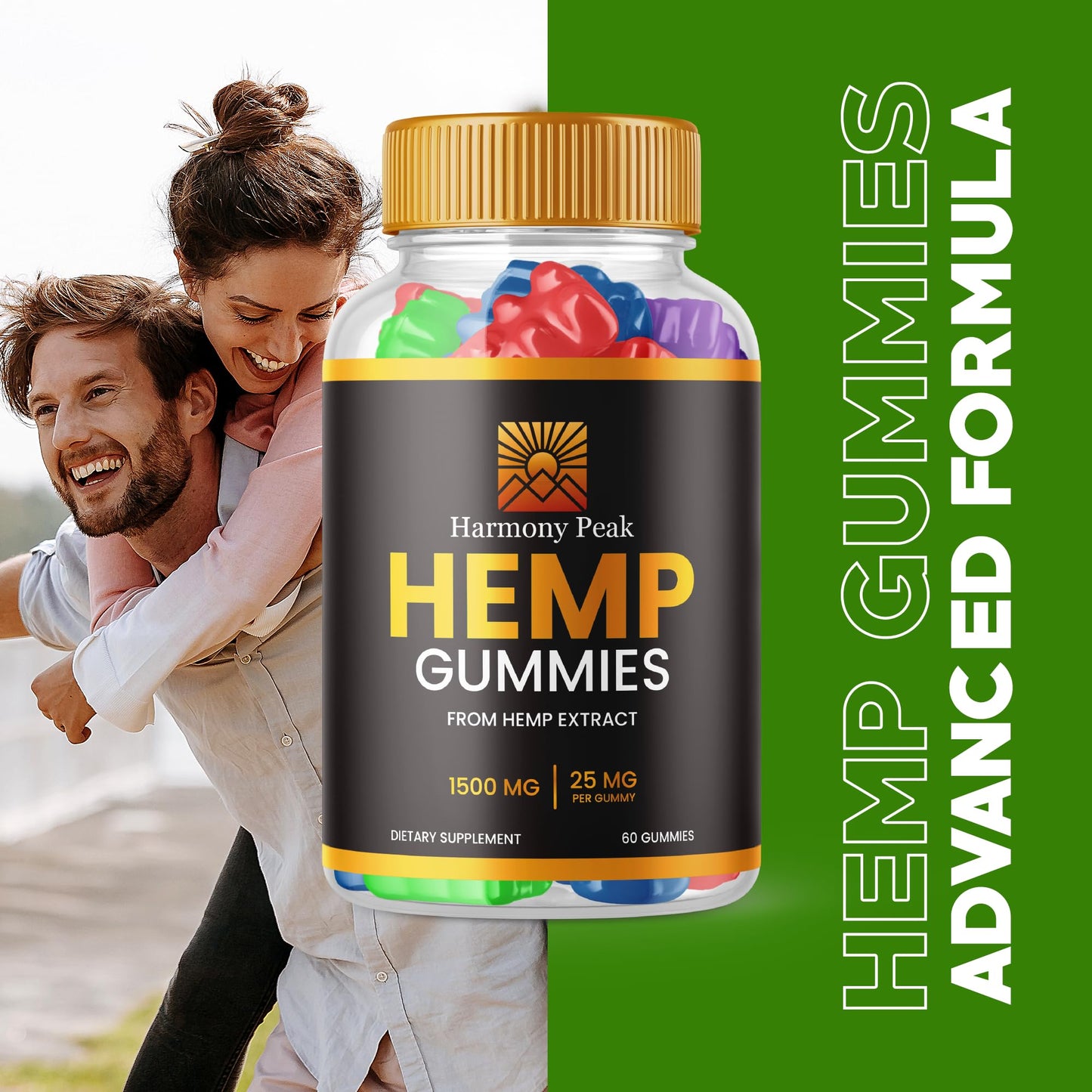 Purvia Harmony Peak Hemp Gummies Gummy 60 Count