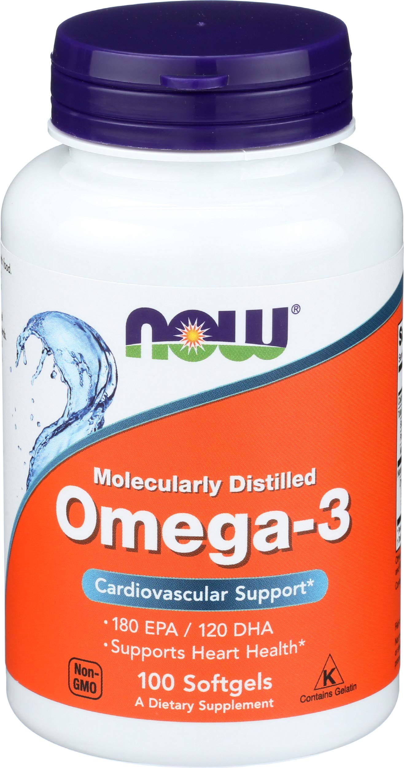 NOW Foods Omega 3 1000mg Softgels, 100 Count