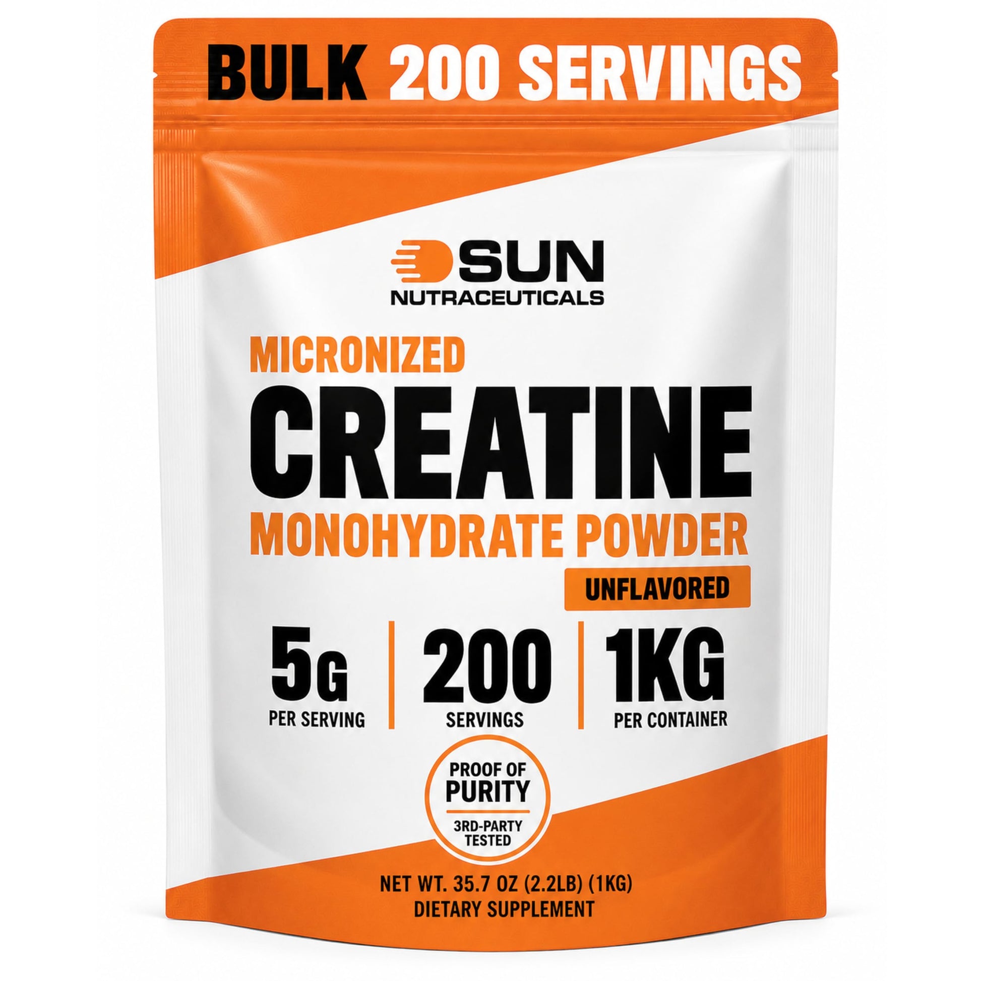 Sun Nutraceuticals Micronized Creatine Monohydrate Powder 35.7 oz