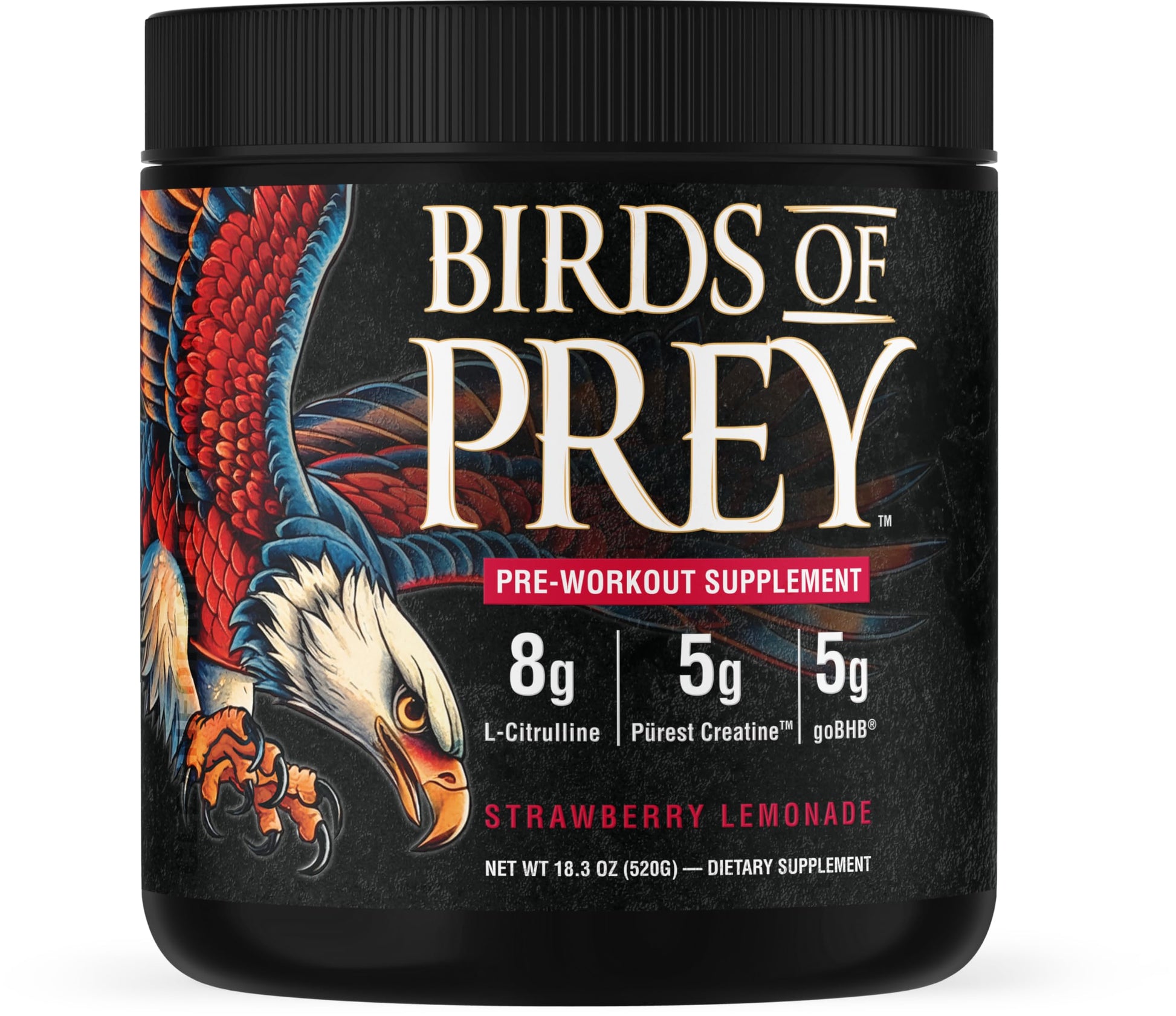 CleanForm Nutrition Birds of Prey goBHB® Caffeine-Free Pre-Workout Powder 18.3 Servings