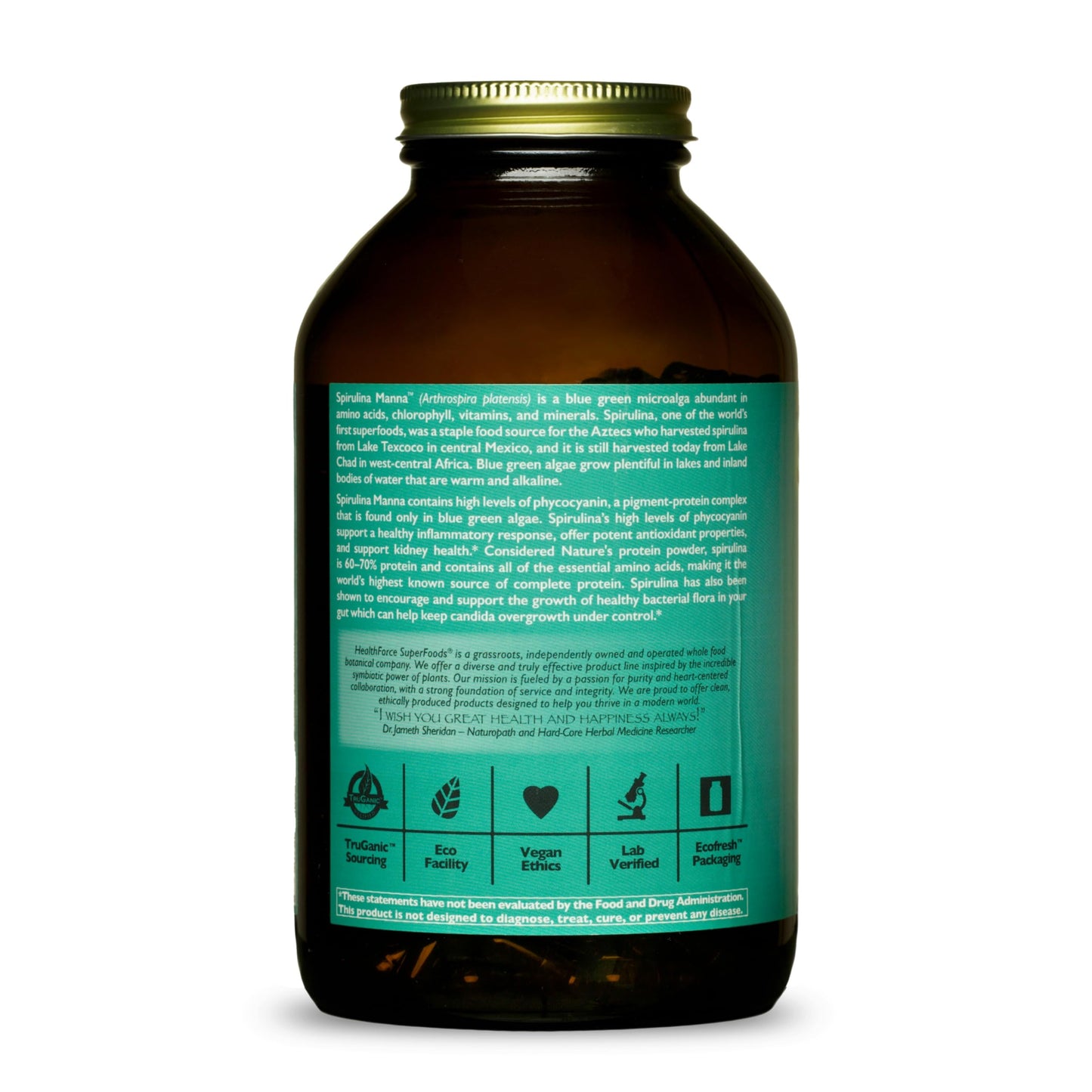 HEALTHFORCE SUPERFOODS Spirulina Manna Capsules 450