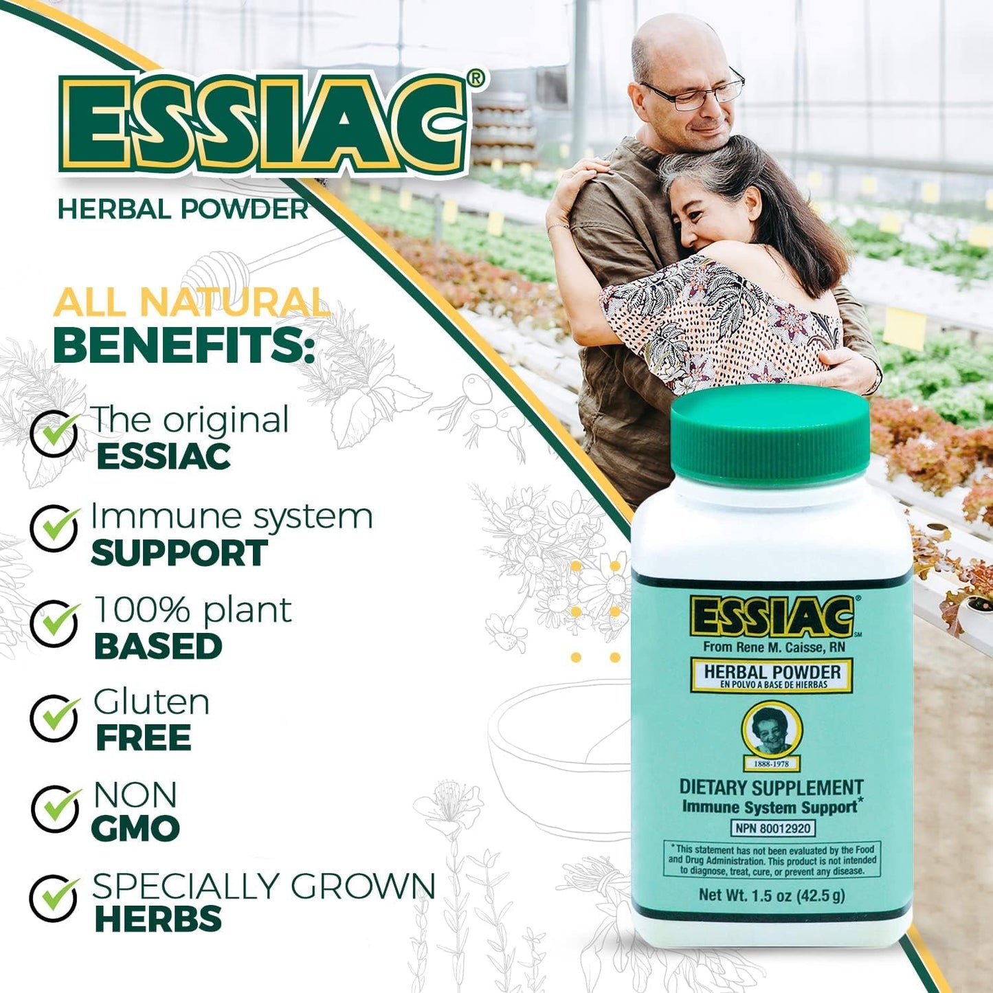 Essiac Original Herbal Tea Powder 1.5 oz (Pack of 2)