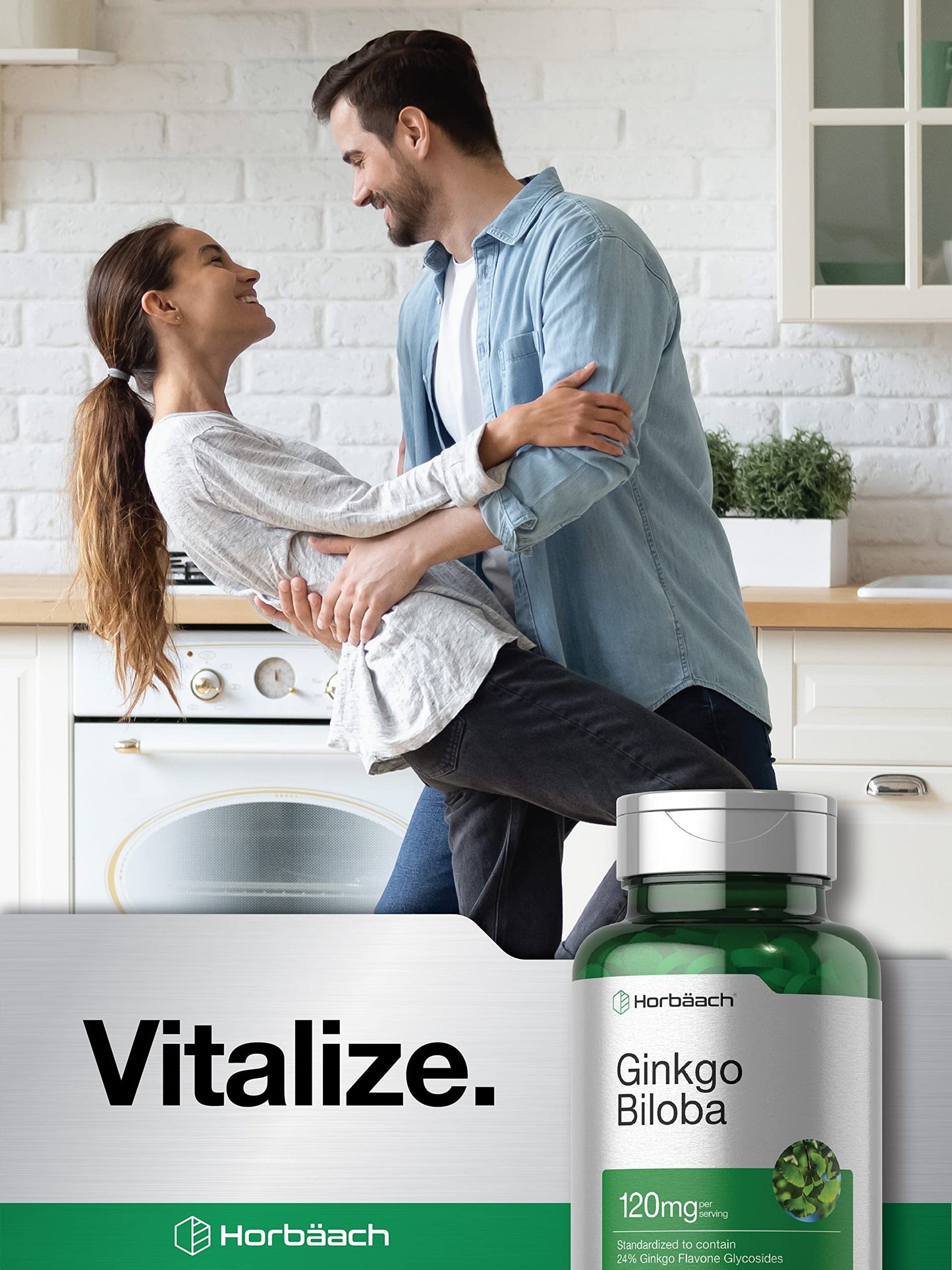 Horbäach Ginkgo Biloba Supplement 120 mg Tablet 240 Tablets