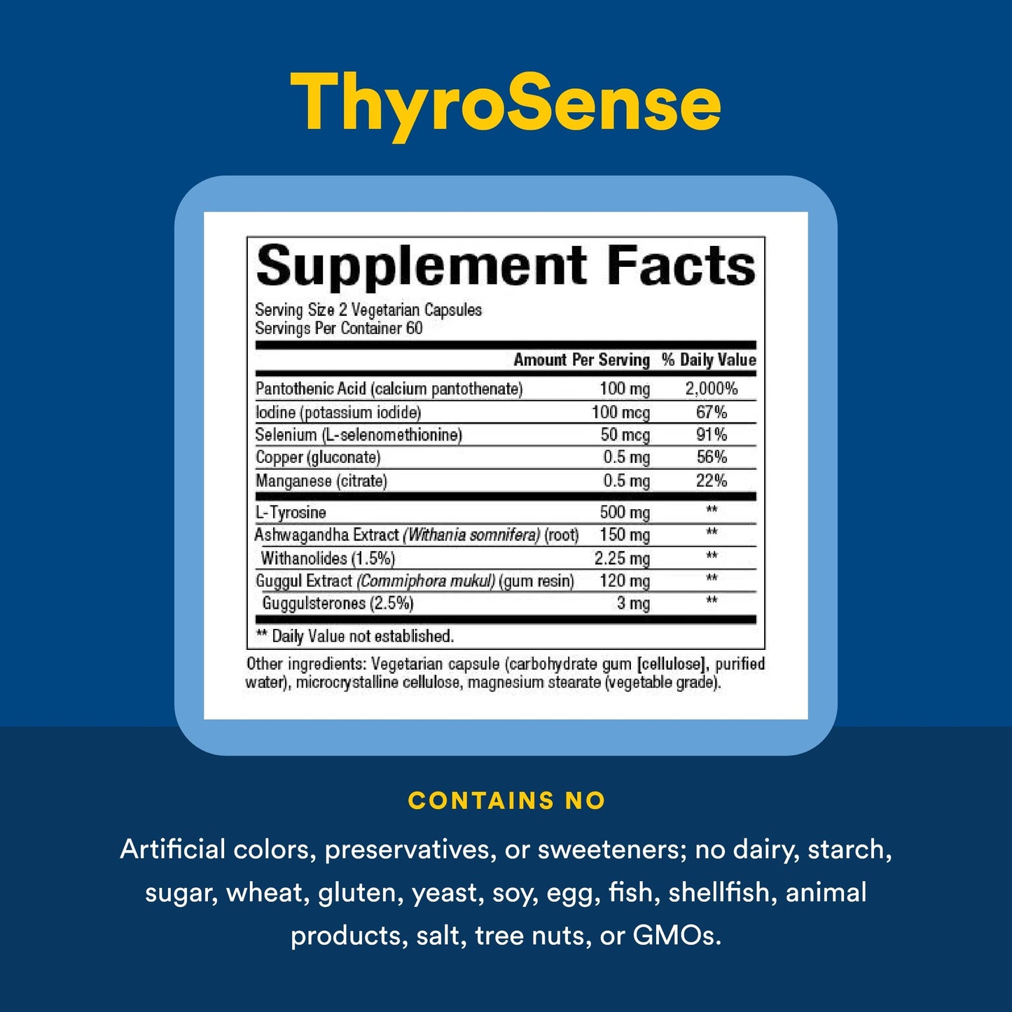 Natural Factors ThyroSense Capsules 120