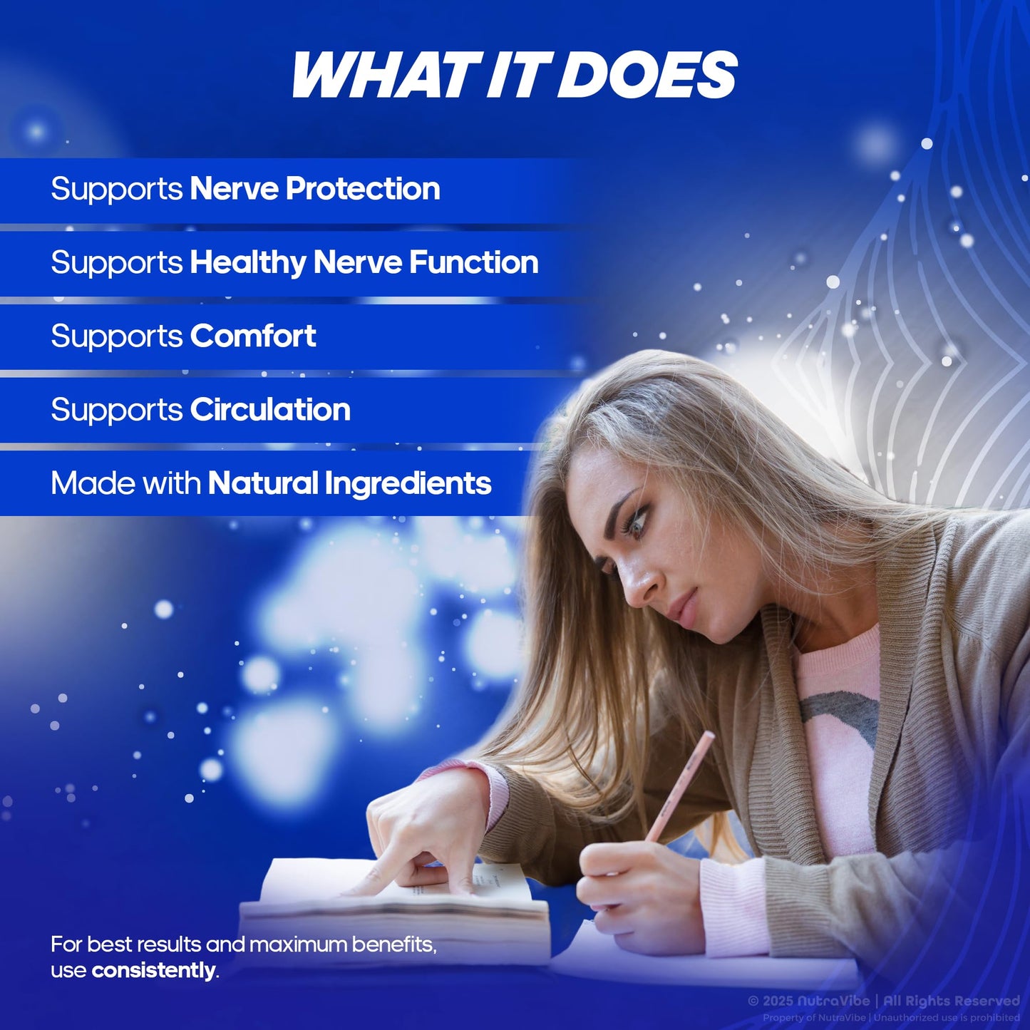 NutraVibe Nerve Regain Capsules 300 Capsules