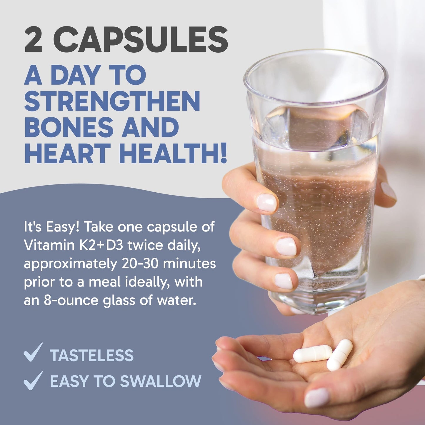 Clinical Effects Vitamin K2 + D3 Capsule, 60 Count