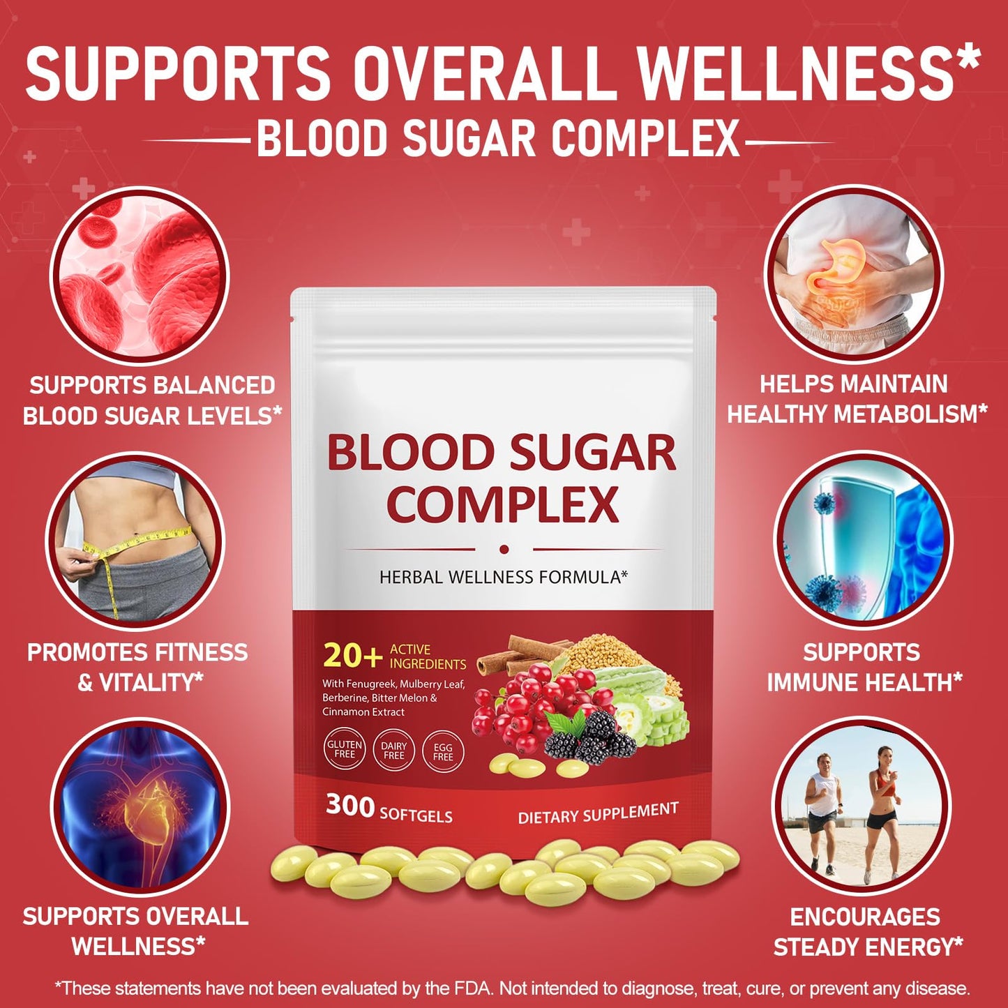 Nyloriaine Blood Sugar Complex Capsule, 300 Capsules