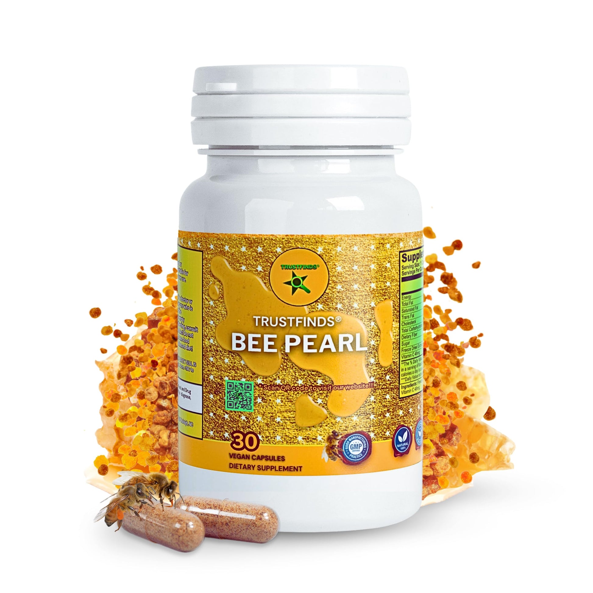 TrustFinds Bee Pearls Bee Pollen, 90 Capsules