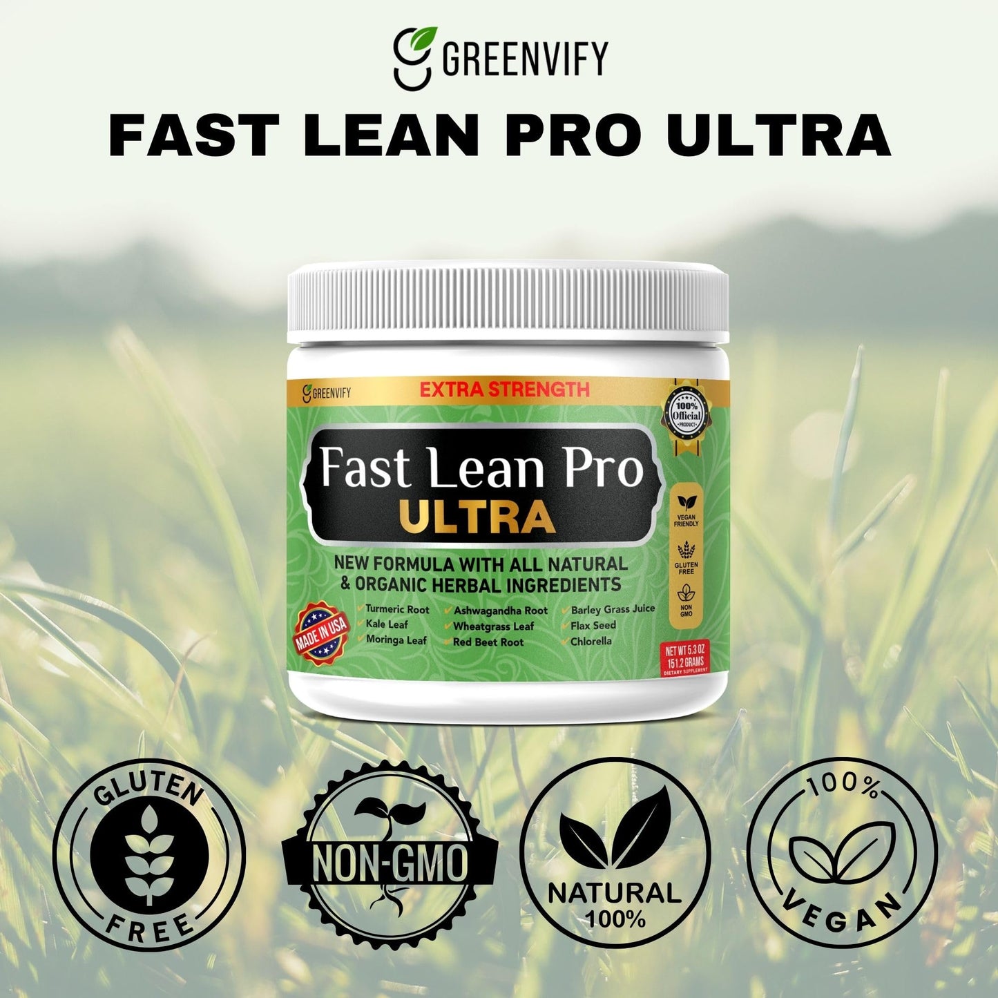 GREENVIFY Fast Lean Pro Ultra Advanced Thermogenic Formula Daily Metabolic Support Capsule 60 Capsules