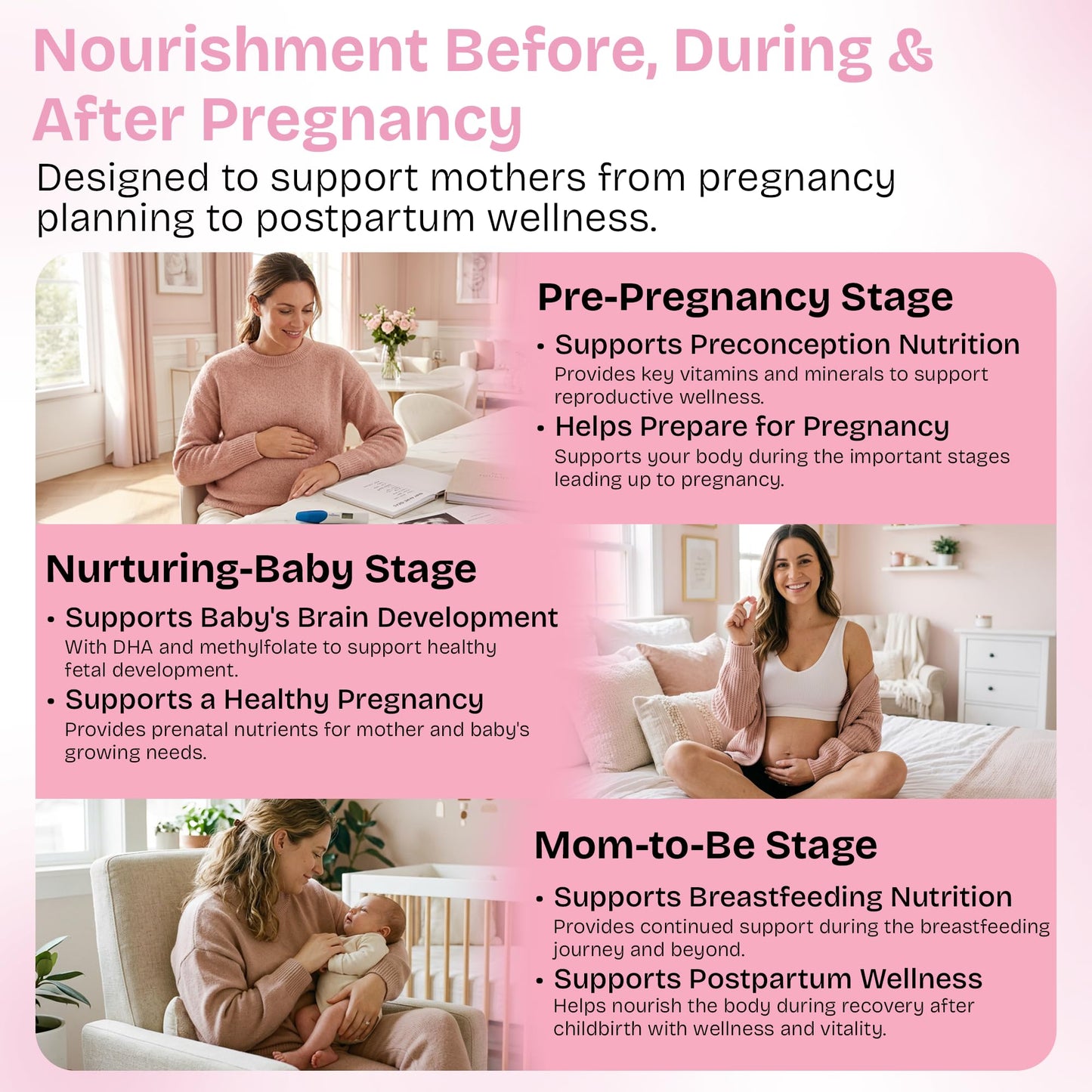 Shailee Prenatal Vitamins for Women with DHA, Methylfolate & Iron Capsule, 90 Count