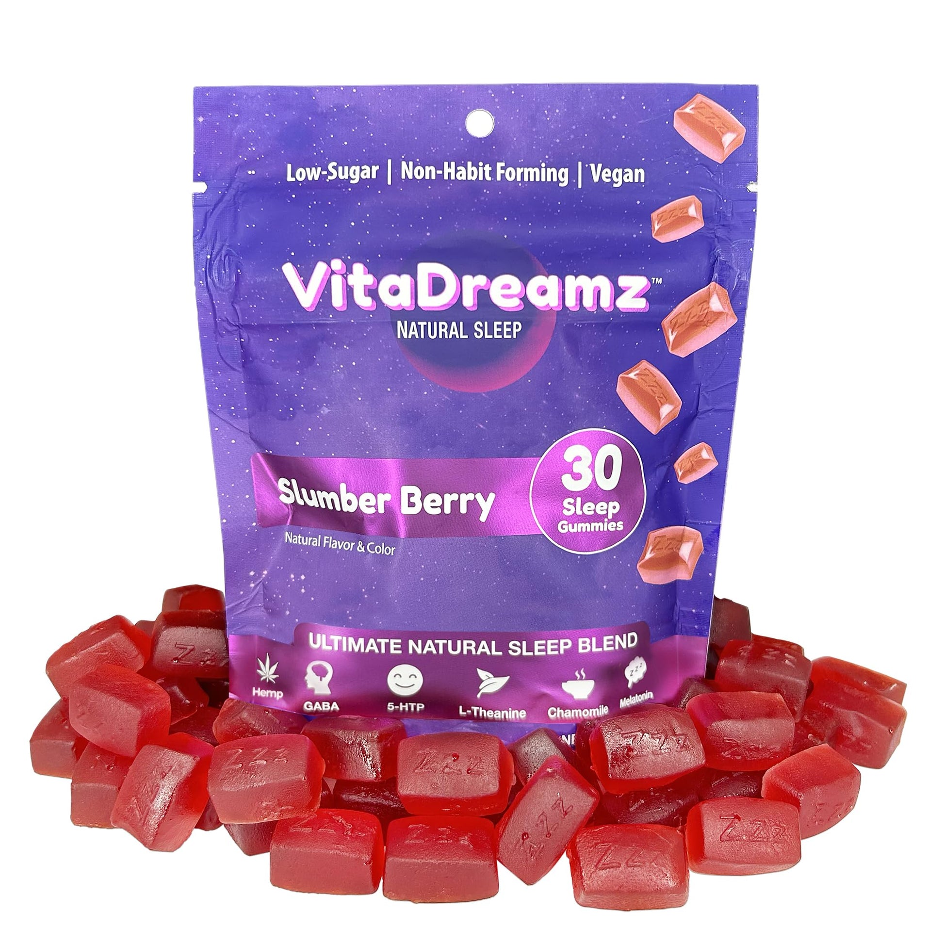 VitaDreamz Premium Melatonin Sleep Gummies 30 Count