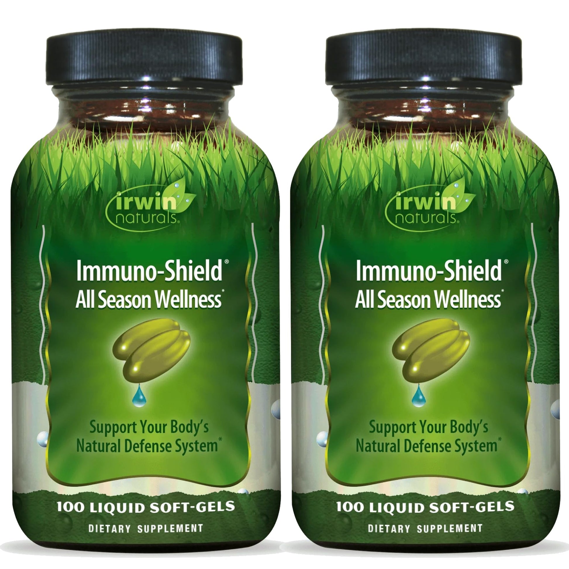 Irwin Naturals Immuno-Shield All Season Wellness for Body's Natural Defense System Softgels 2-Pack