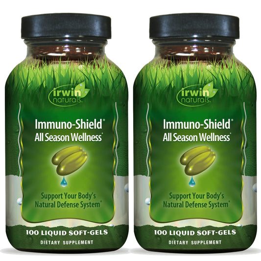 Irwin Naturals Immuno-Shield All Season Wellness for Body's Natural Defense System Softgels 2-Pack