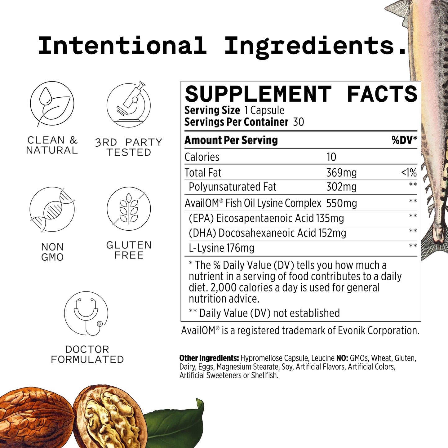 Healist Advanced Naturals Omega 3 Fish Oil Capsule 30