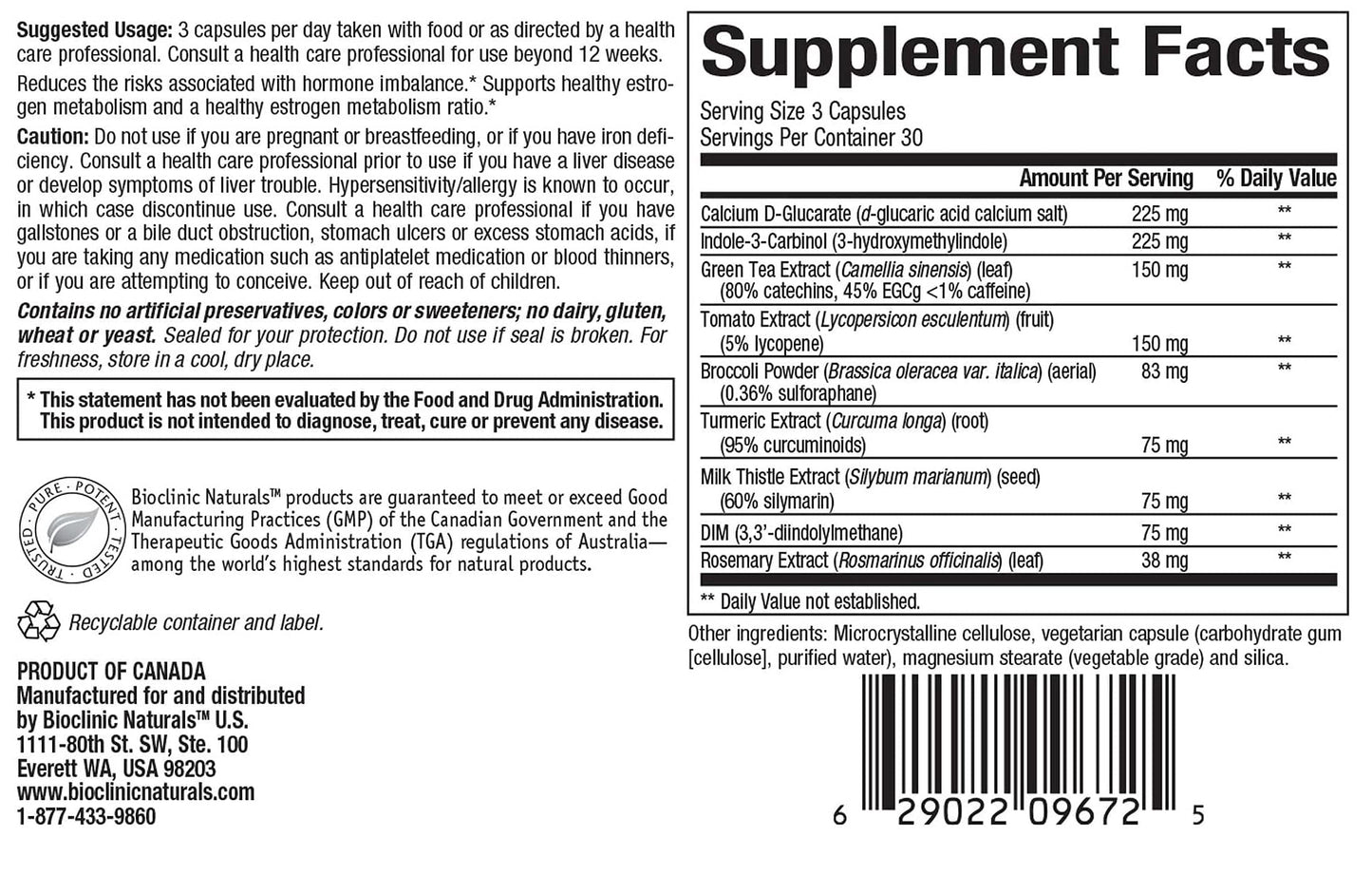 Bioclinic Naturals EstroVantage EM Capsule 90