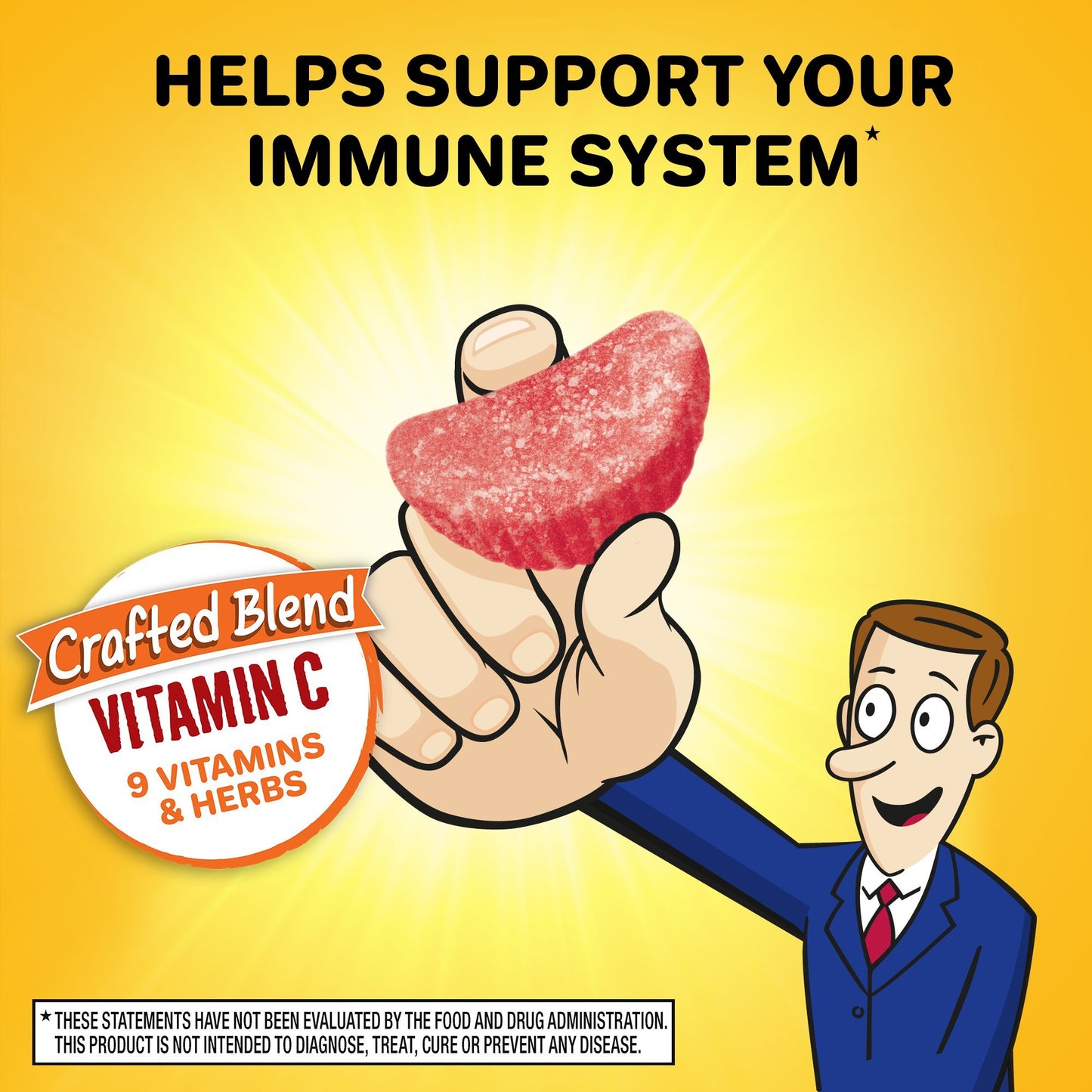 Airborne Immune Support Supplement with Vitamin C Gummies, 42 Count