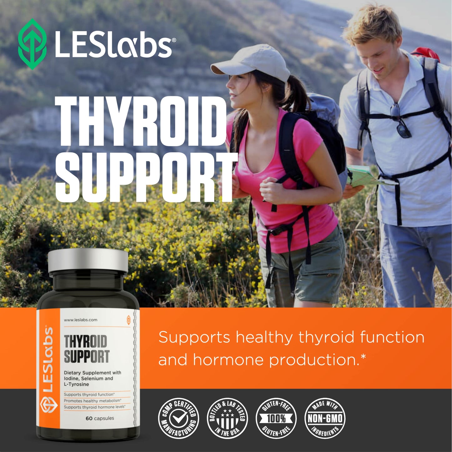 LES Labs Thyroid Support Capsule, 60 Capsules