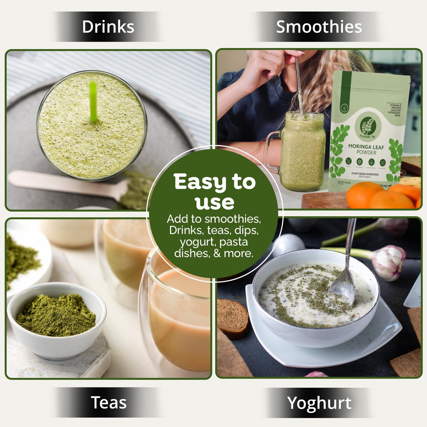 Moringa 305 Organic Moringa Leaf Powder 5.29 oz